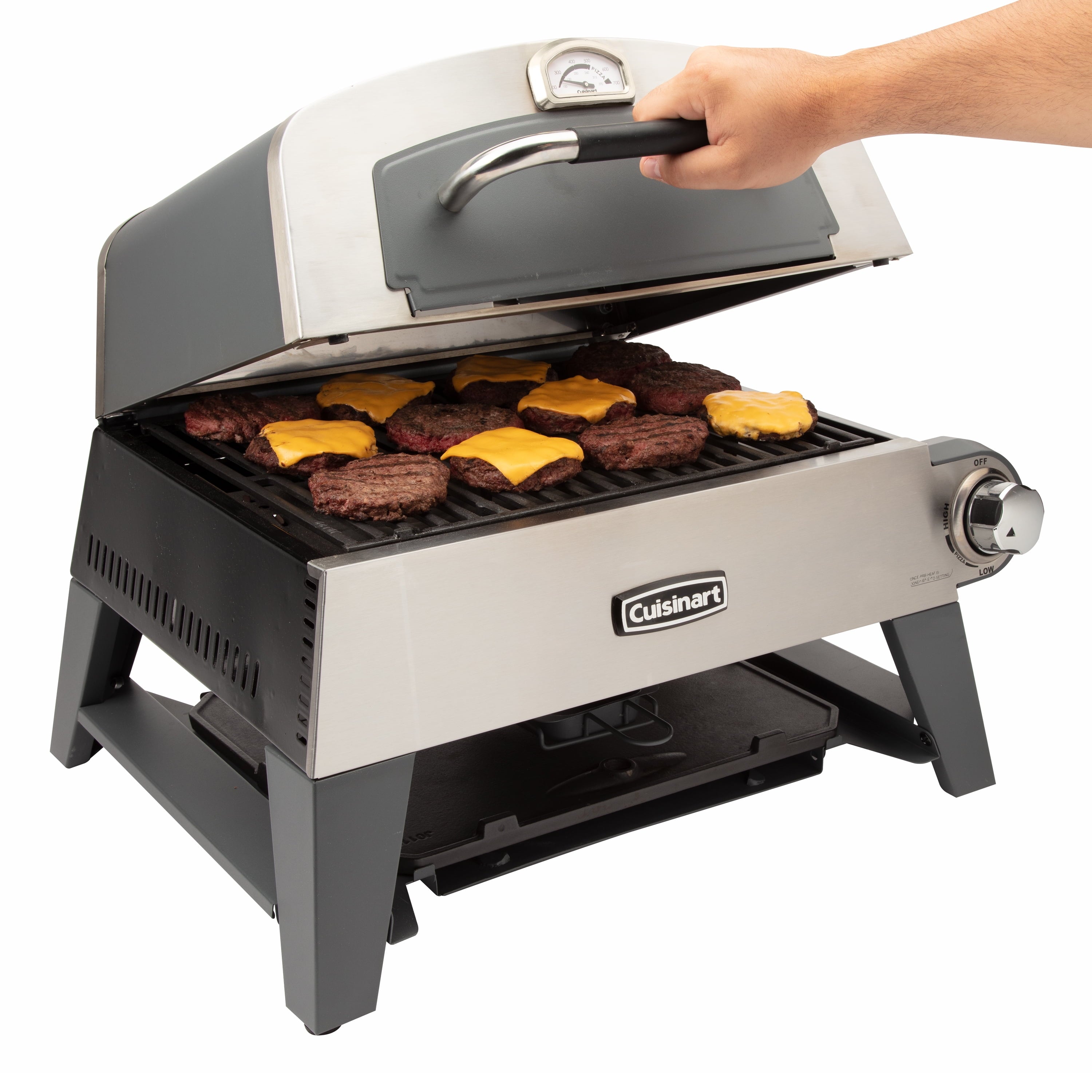 3-in-1 Pizza Oven. Griddle. and Grill