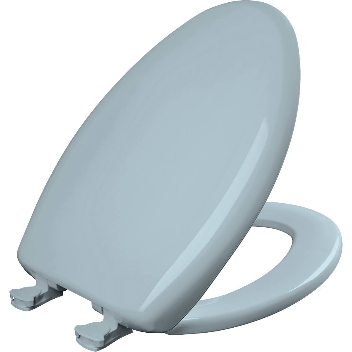 Bemis 1200SLOWT-344 Elongated Plastic Slow Close Toilet Seat - Heron Blue