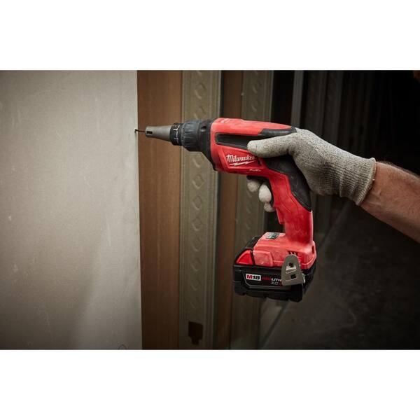 M18 FUEL 18V Lithium-Ion Brushless Cordless Drywall Screw Gun XC Kit with M18 Cut Out Tool