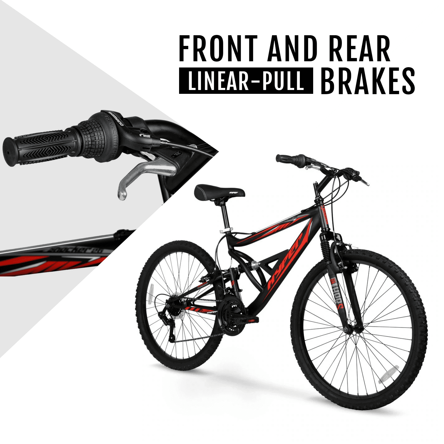 Bicycle Men's 26 Shocker Mountain Bike. Black