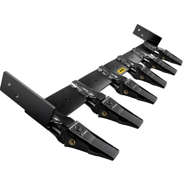 VEVOR Bucket Tooth Bar 48'' Inside Bucket Width Tractor Bucket Teeth 9.84'' Teeth Space Tooth Bar for Loader Bucket 23TF Bolt on Tooth Bucket - MadeInUSA