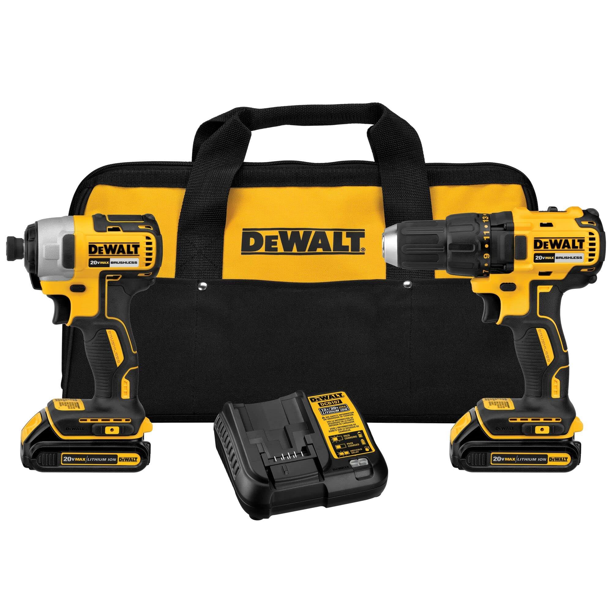 DeWalt 20V Max Brushless Drill/Driver Combo Kit