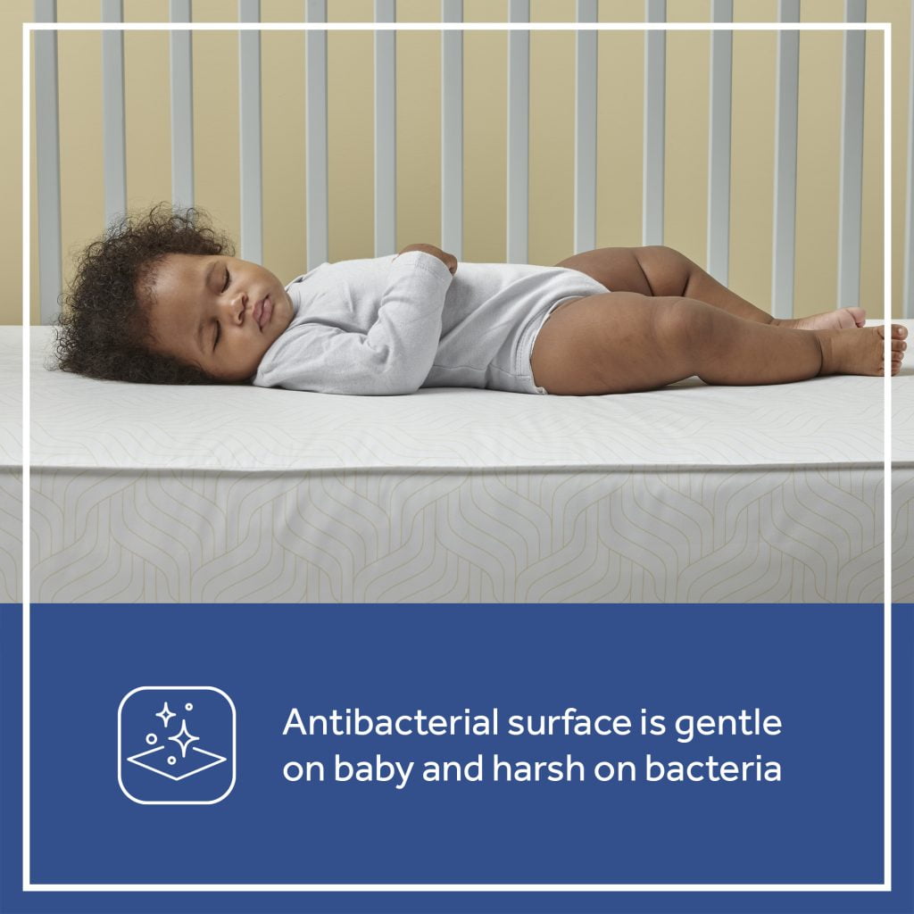 Celestial Cool Ultra-Premium 2-Stage Hybrid Antibacterial Crib & Toddler Mattress. Cool Copper Gel