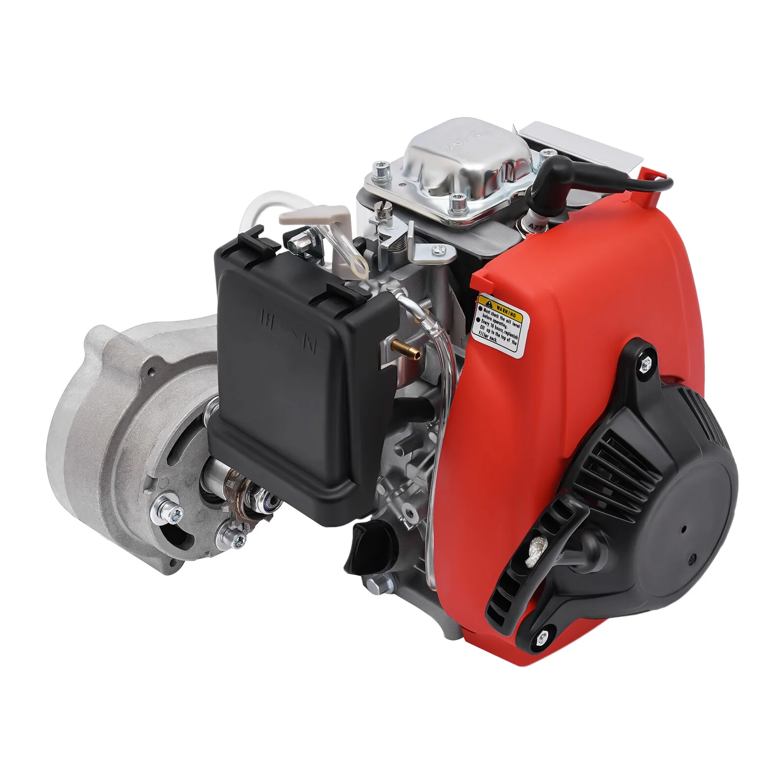 Anqidi Full Set 4-Stroke 53CC Bicycle Engine Kit Gas Motorized Bike Electric Bicycle Engine Motor Complete Kit Gasoline Powered Engine TCI Ignition 1.5KW 6800Rpm - MadeInUSA