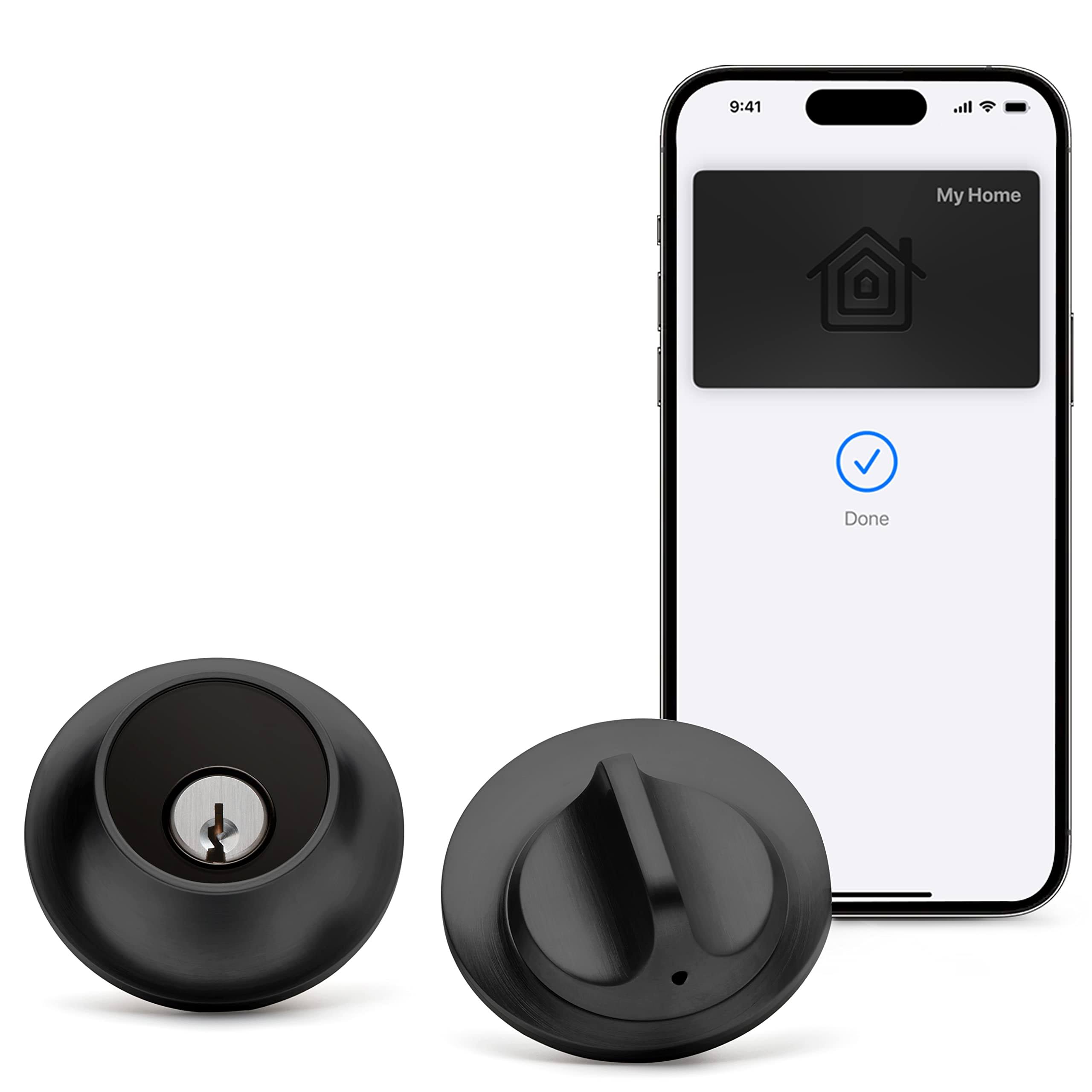 Level Lock+ Smart Lock Plus Apple Home Keys - Smart Deadbolt for Keyless Entry - Includes Key Cards - Works with iOS, Android, Apple HomeKit (Matte