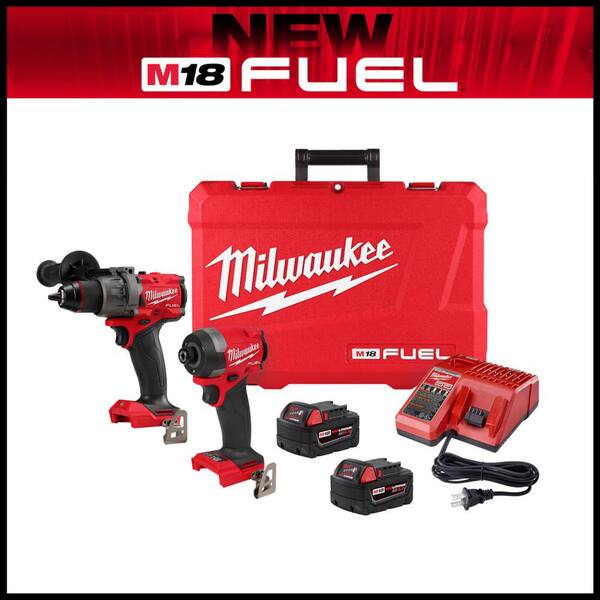 M18 FUEL 18V Lithium-Ion Brushless Cordless Hammer Drill and Impact Driver Combo Kit (2-Tool) with 2 Batteries
