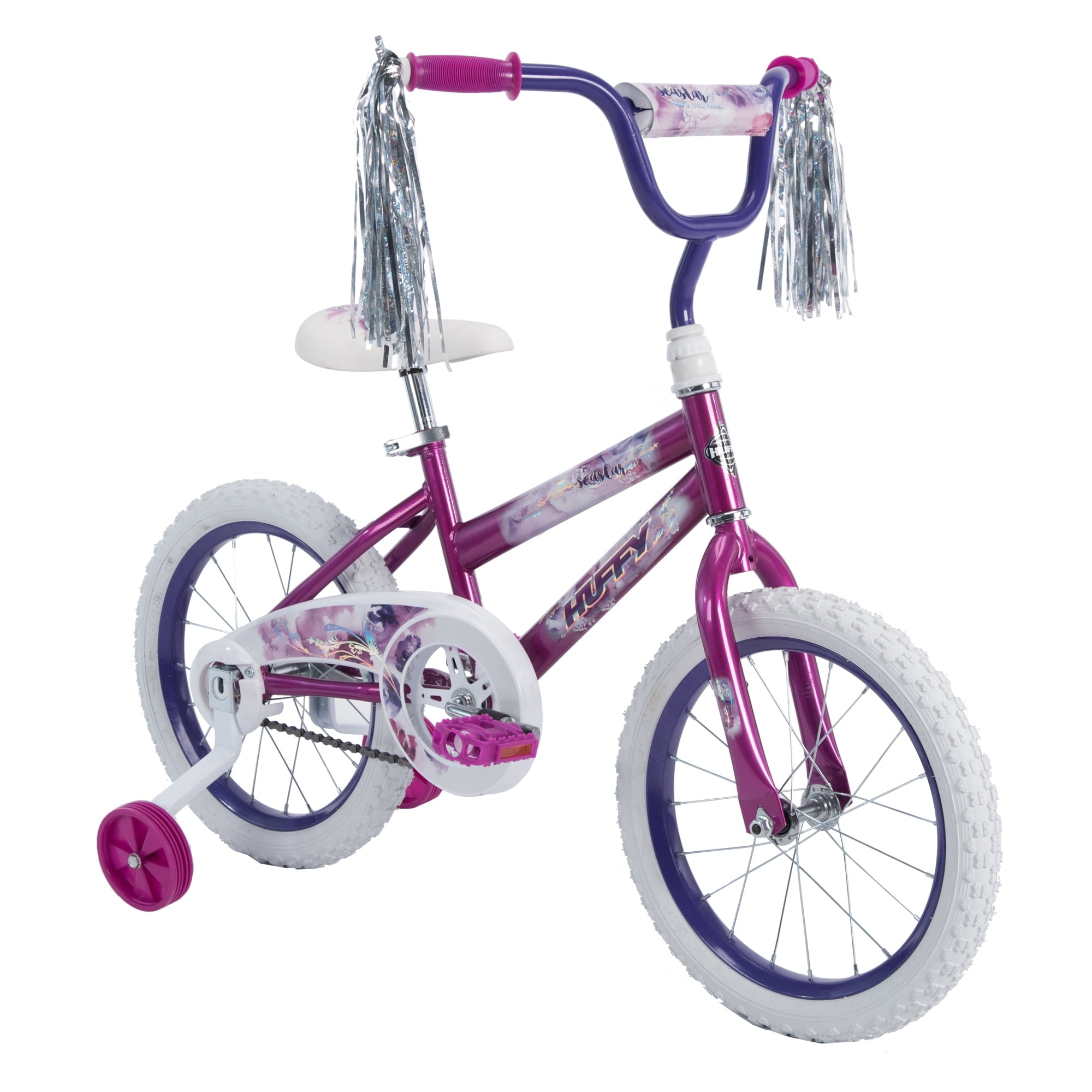 16 in. Sea Star Girl Kids Bike. Metallic Purple