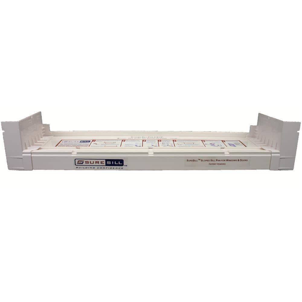 SureSill 6-9/16 in. x 80 in. White PVC Sloped Sill Pan for Door