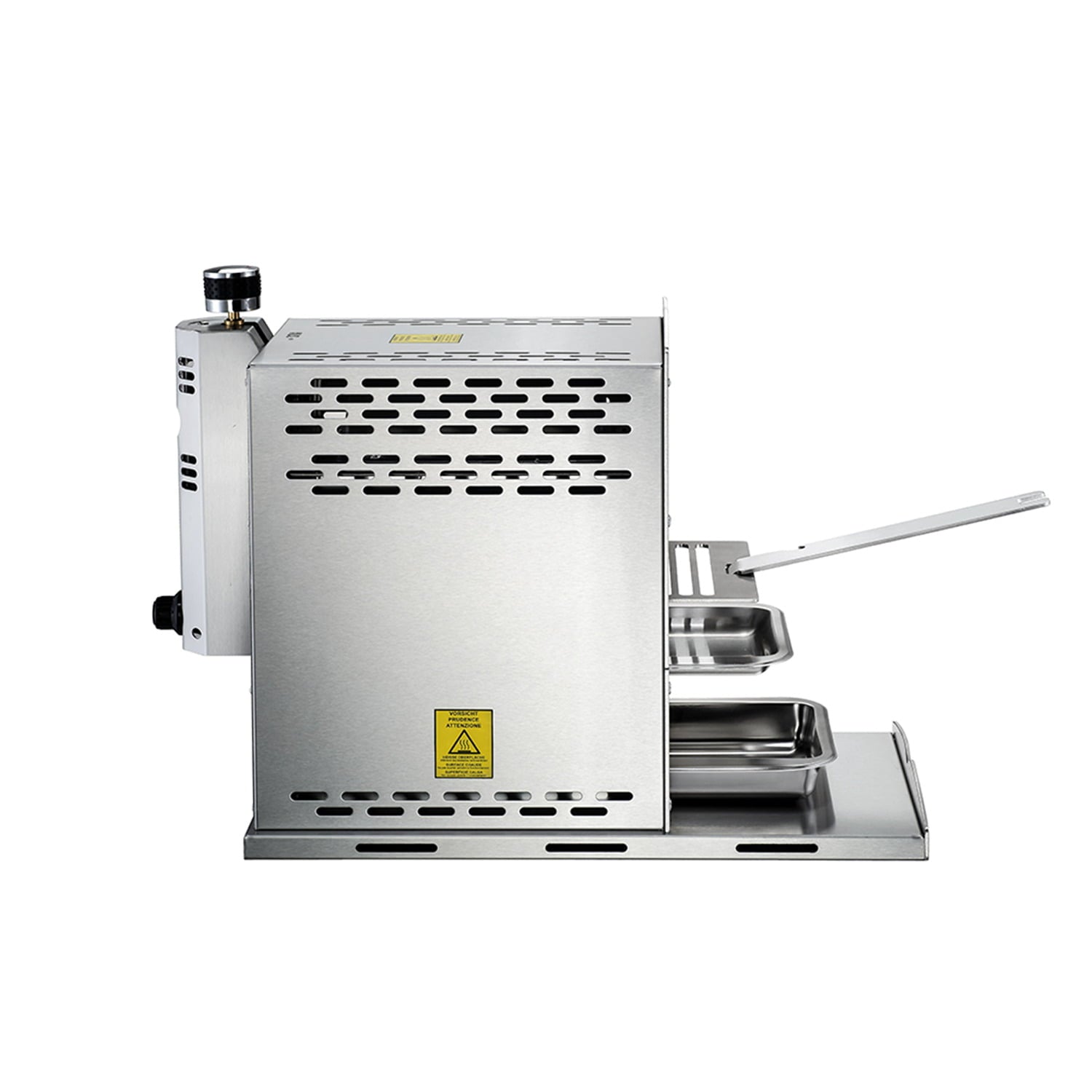 Gas Infrared Grill (Propane) Single. Vertical Cooking and Outdoor Grilling | BBQ Chicken. Steak. Fish. Vegetables | Fast. Efficient Heating Element | Stainless Steel