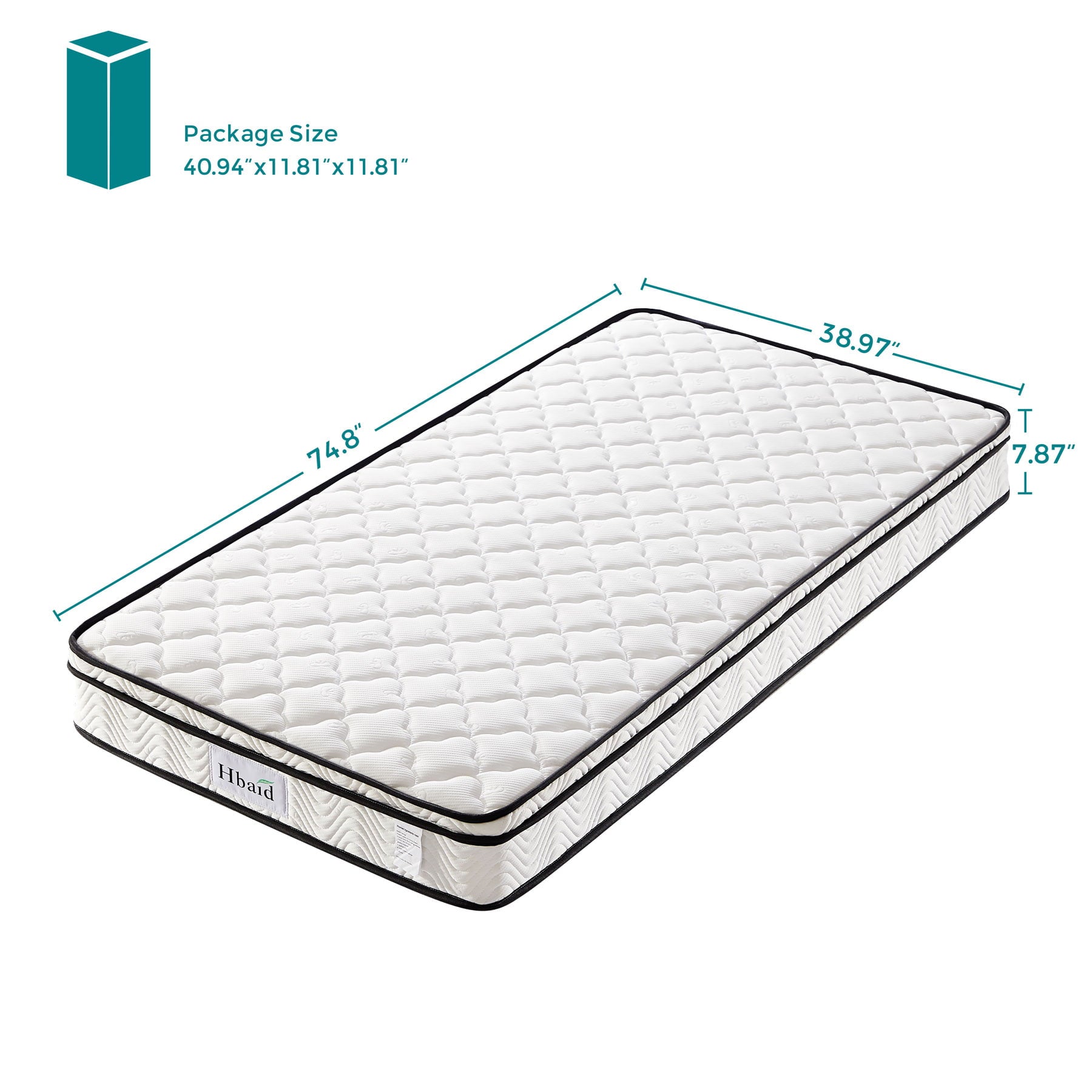 8 Inch. Gel Memory Foam Mattress Hybrid Mattresses in a Box. Twin Mattress