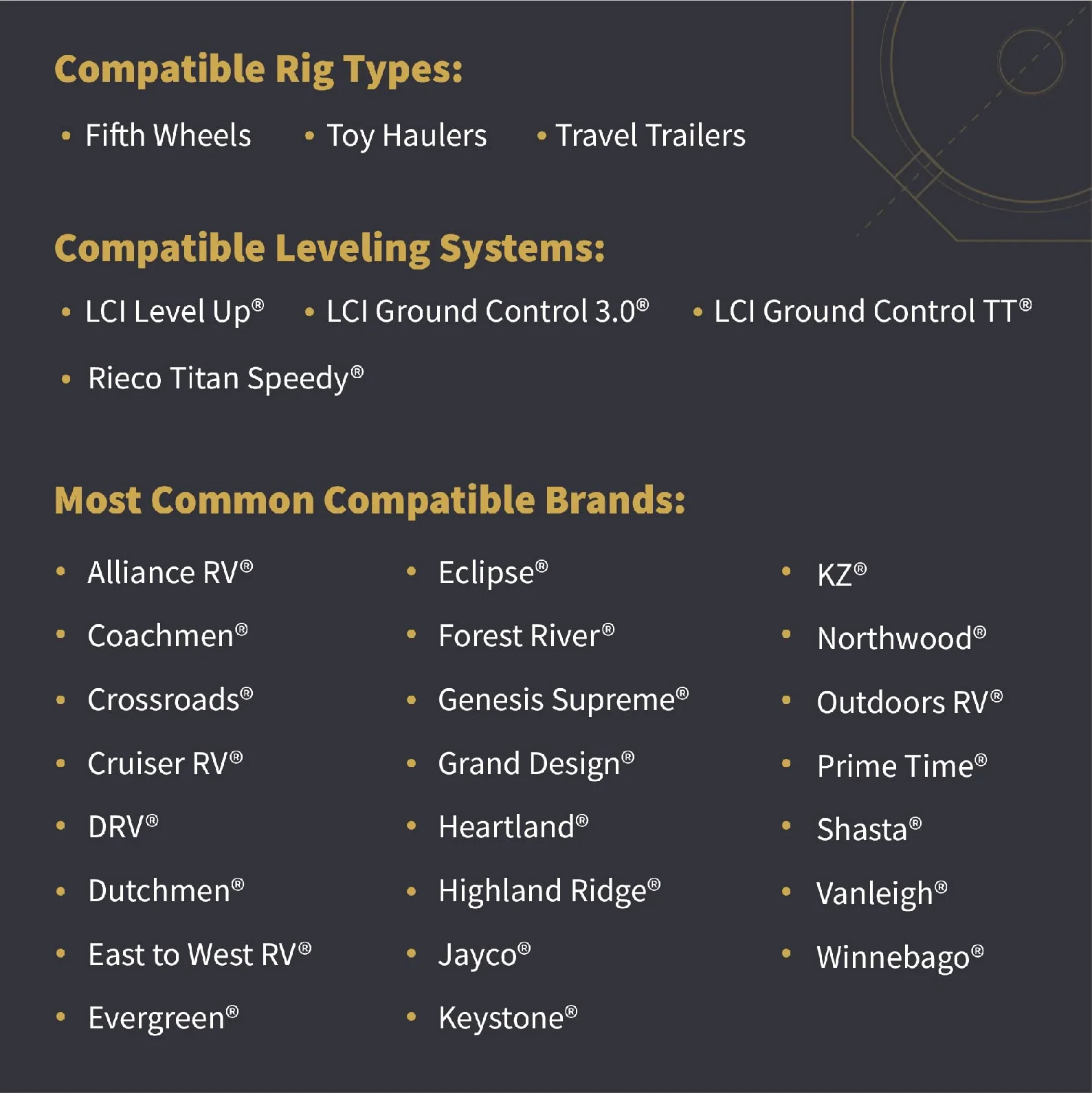 SnapPad Xtra 9 RV Round Leveling Jack Pads 6-Pack