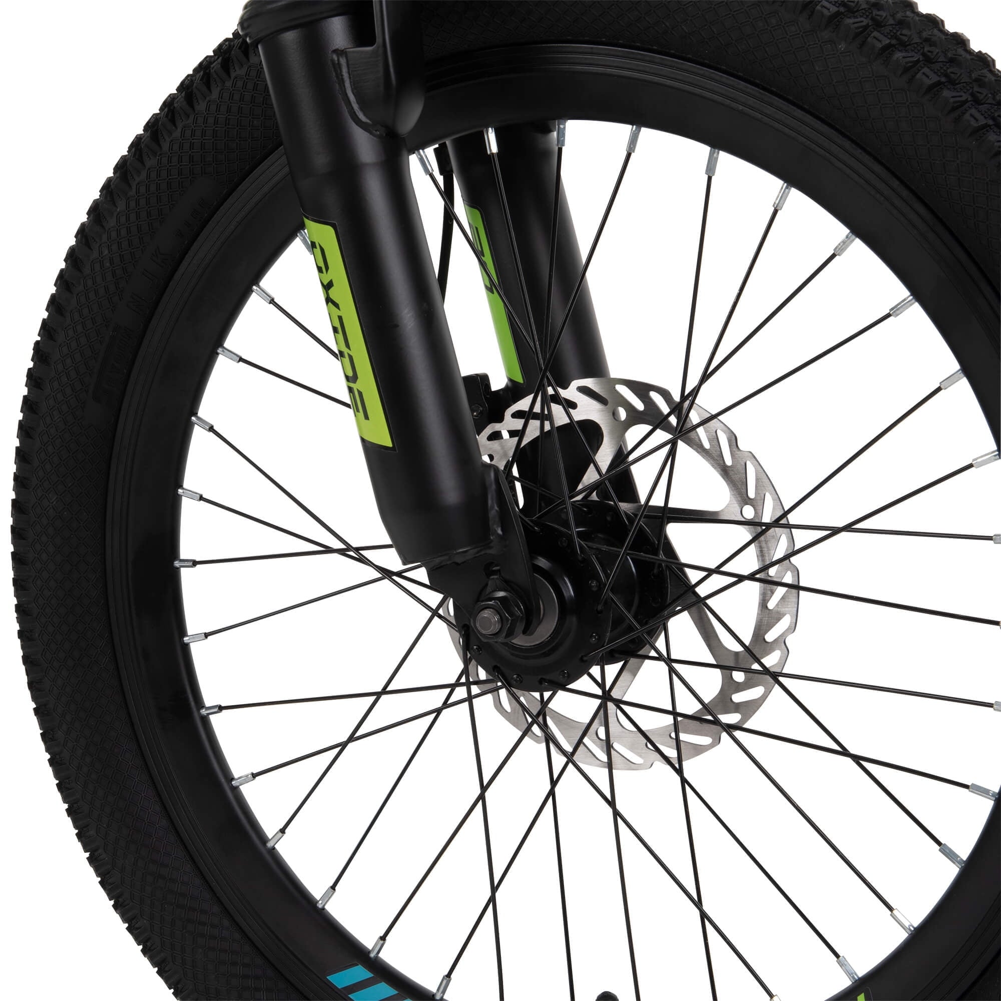 20-inch Oxide Boys Mountain Bike for Kids . Lime / Blue