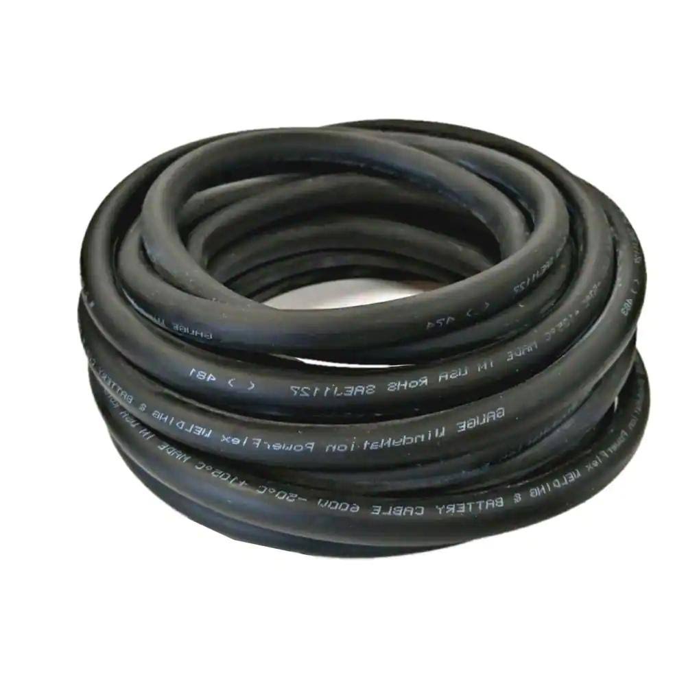WindyNation 6G-50B 6-Gauge 50 ft. Black Welding Cable
