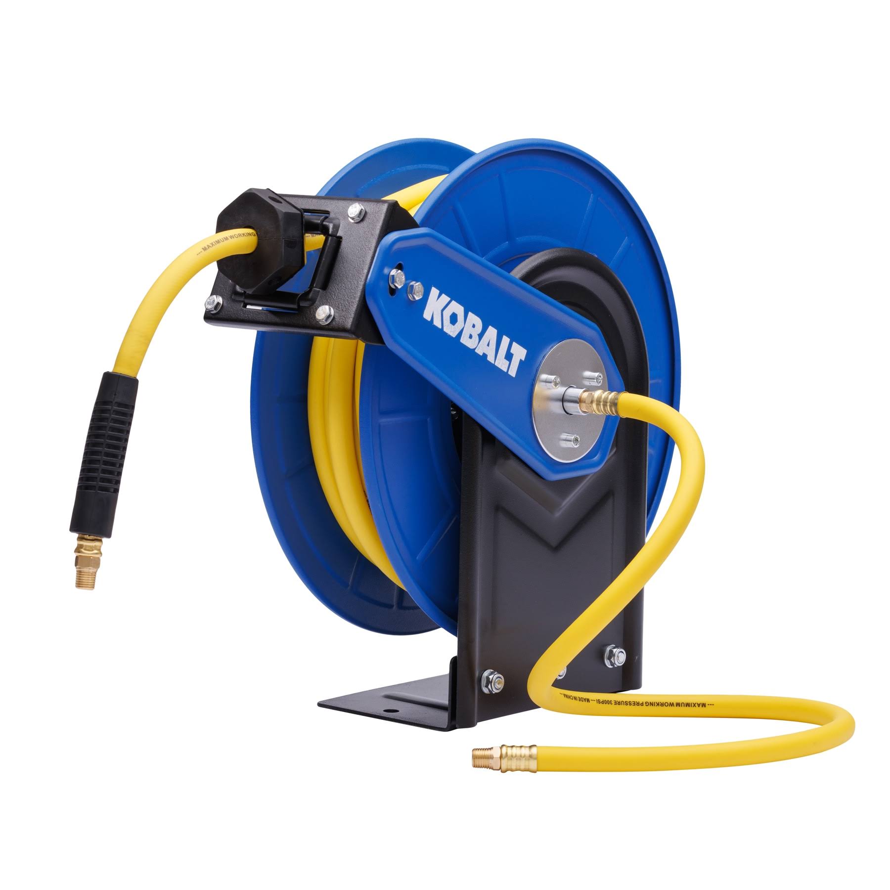 Kobalt 3/8-in 50-ft Poly Hybrid Air Hose with Retractable Hose Reel