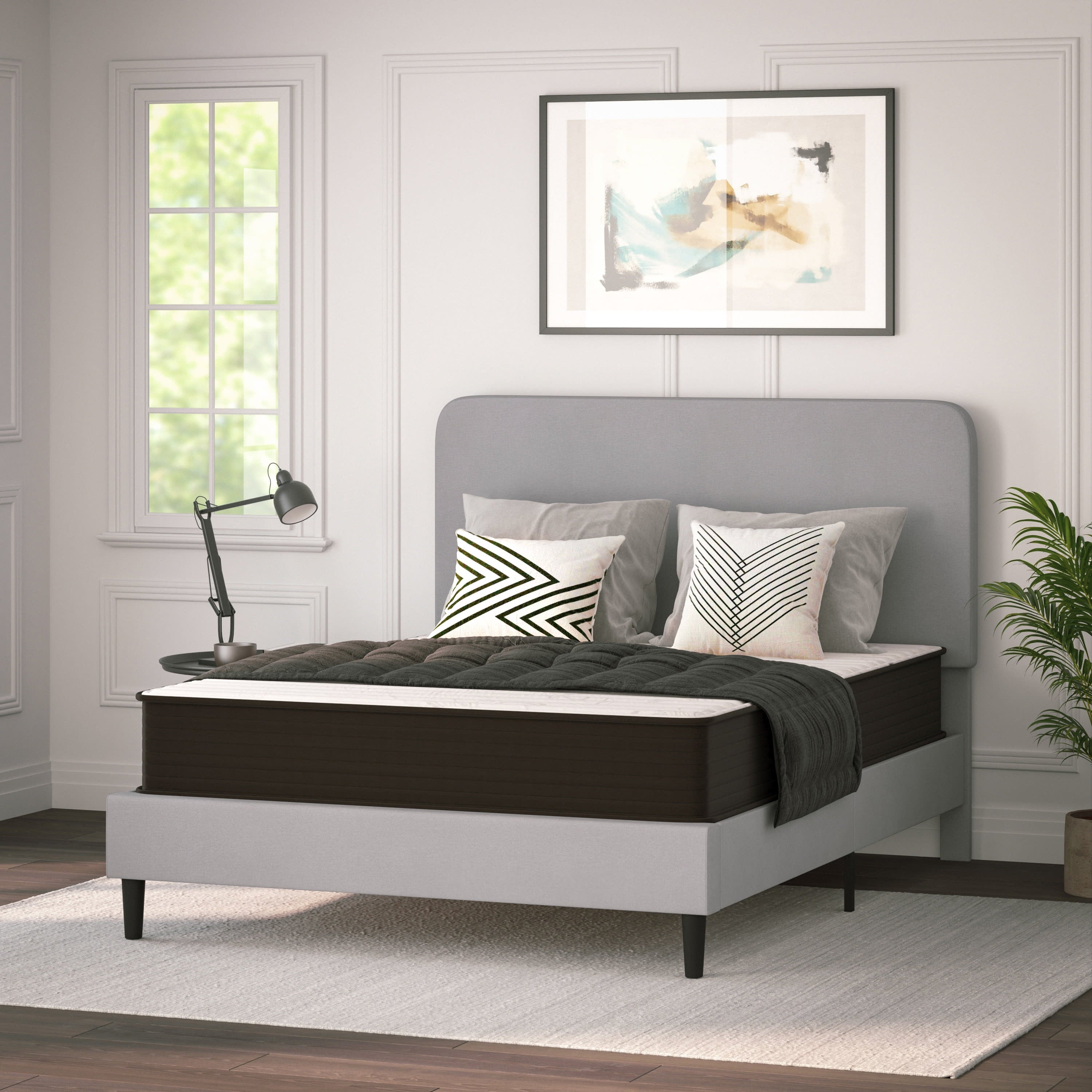 Furniture Dream 10�� Foam & Pocket Spring Hybrid Mattress. Queen