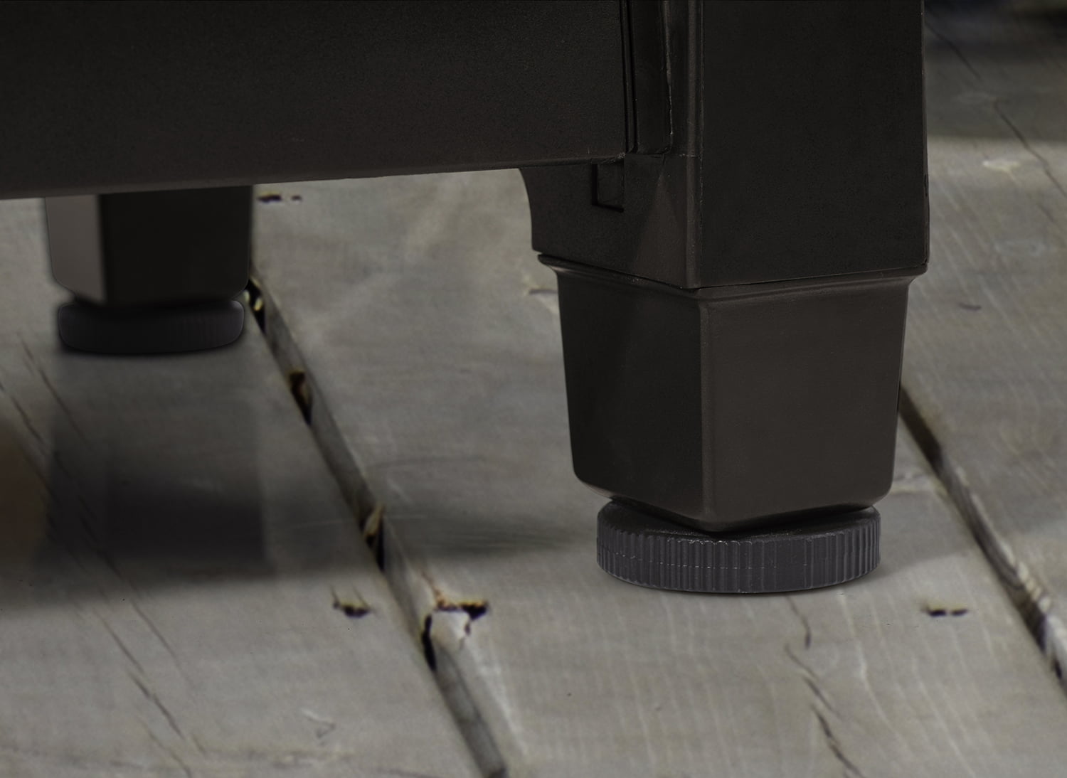 Unity XL Portable Outdoor Table and Storage Cabinet with Accessory Hooks. Espresso Brown