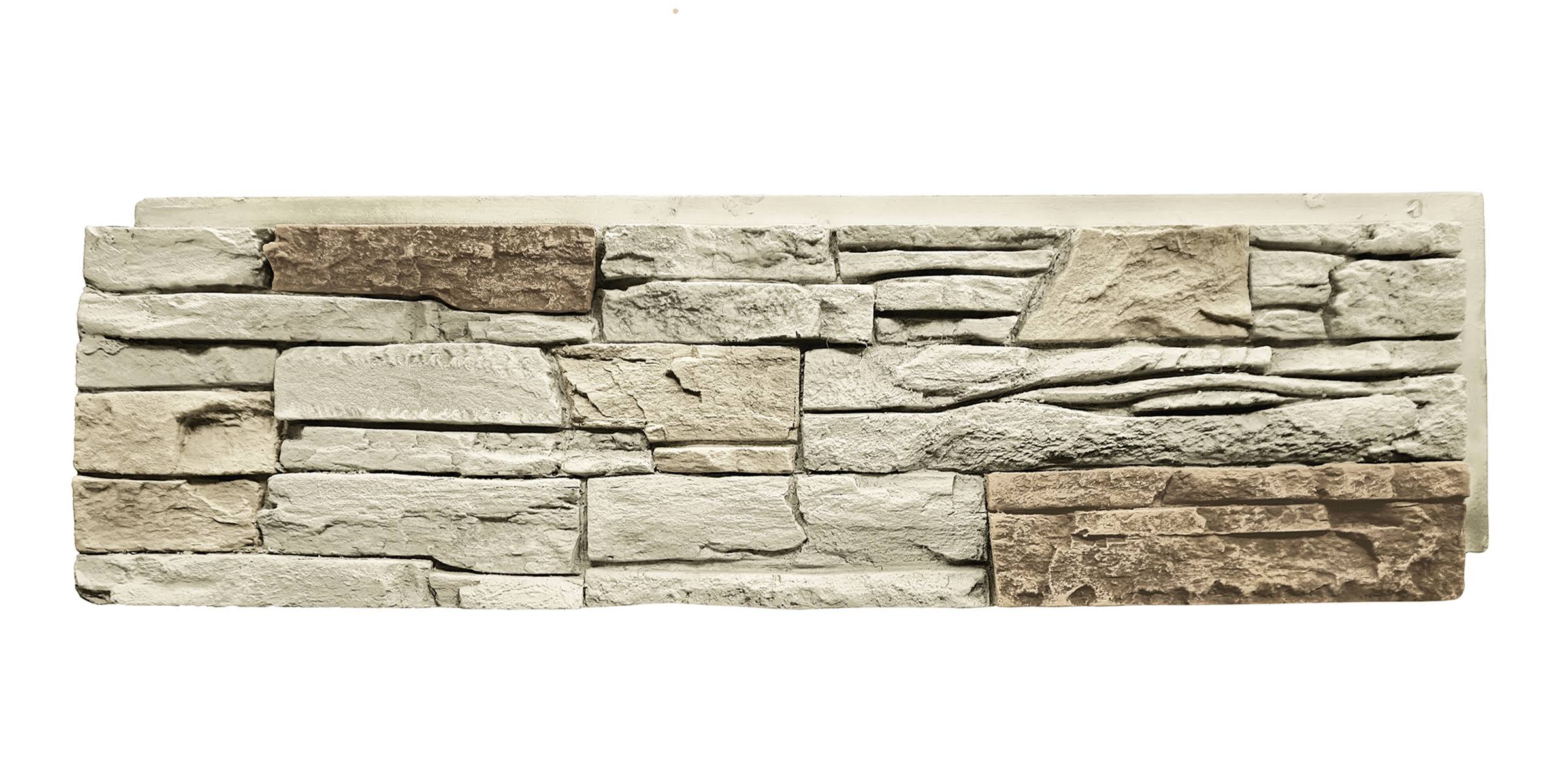 GenStone Faux Stacked Stone Panel - Vanilla Bean G2SSVBHP