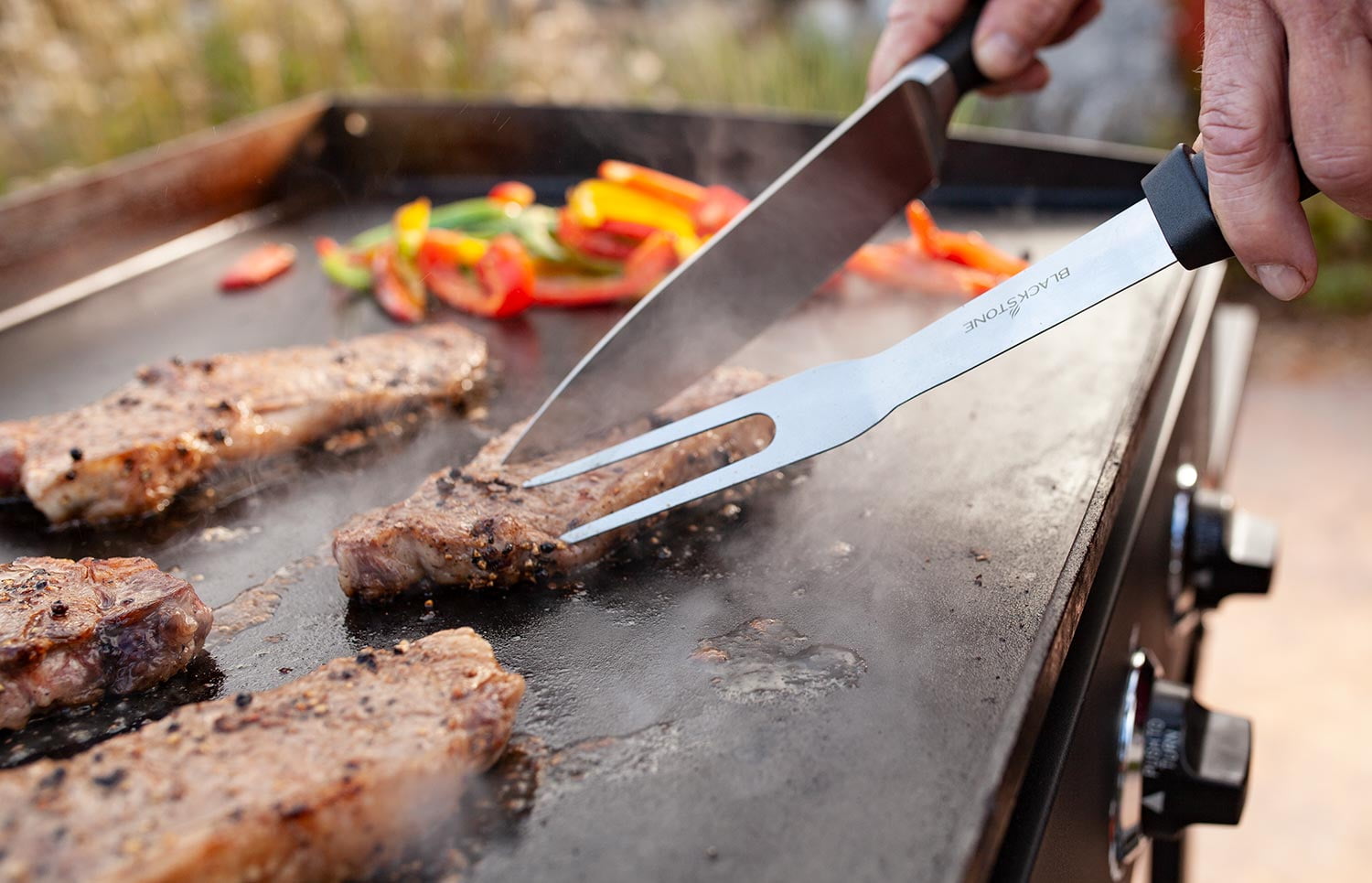 4-Burner 36 Griddle Cooking Station with Side Shelves