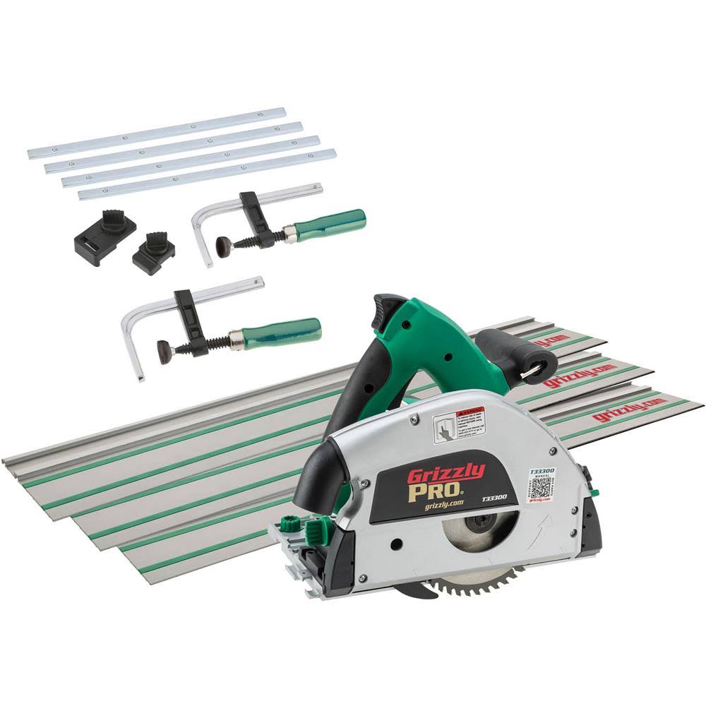 Grizzly Pro T33300ZX - 6-1/4 Track Saw Bundle-Instock