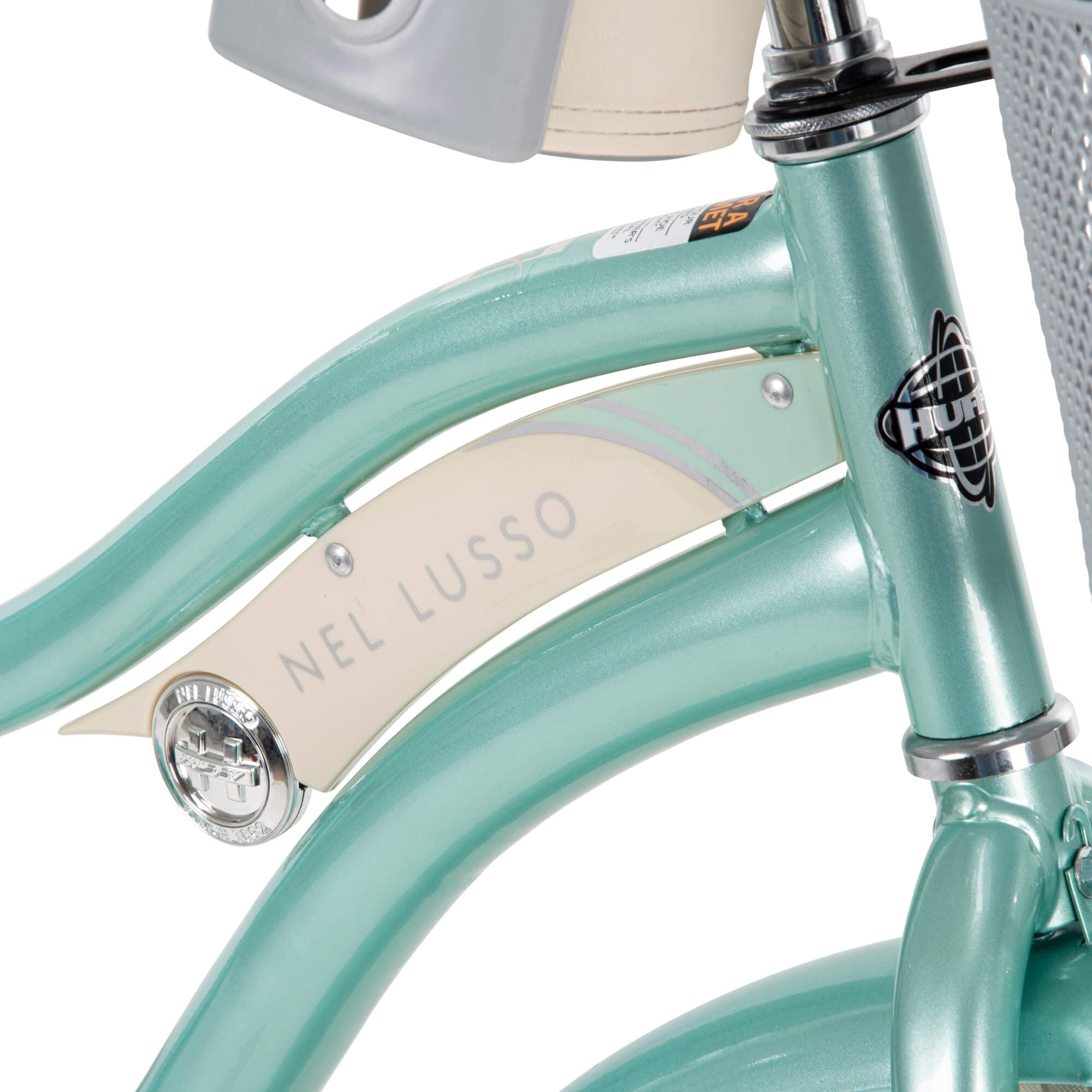 26 In. Nel Lusso Women's Classic Beach Cruiser Bike. Mint Green