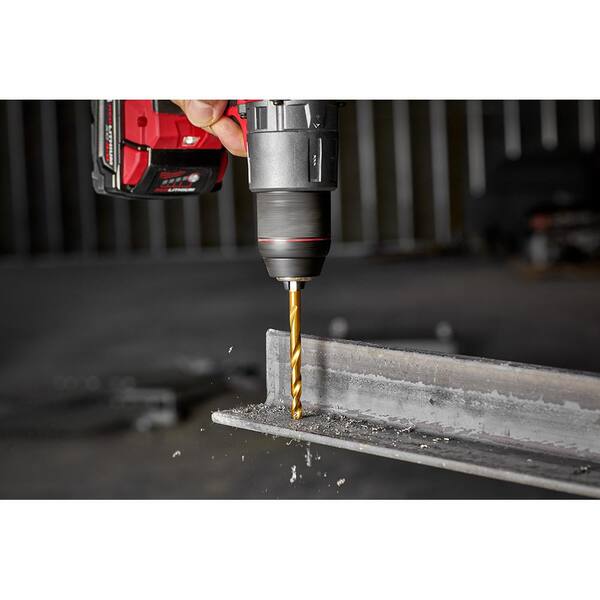 M18 18V Lithium-Ion Brushless Cordless Compact Drill/Impact Combo Kit (2-Tool) W/ Titanium Drill Bit Set