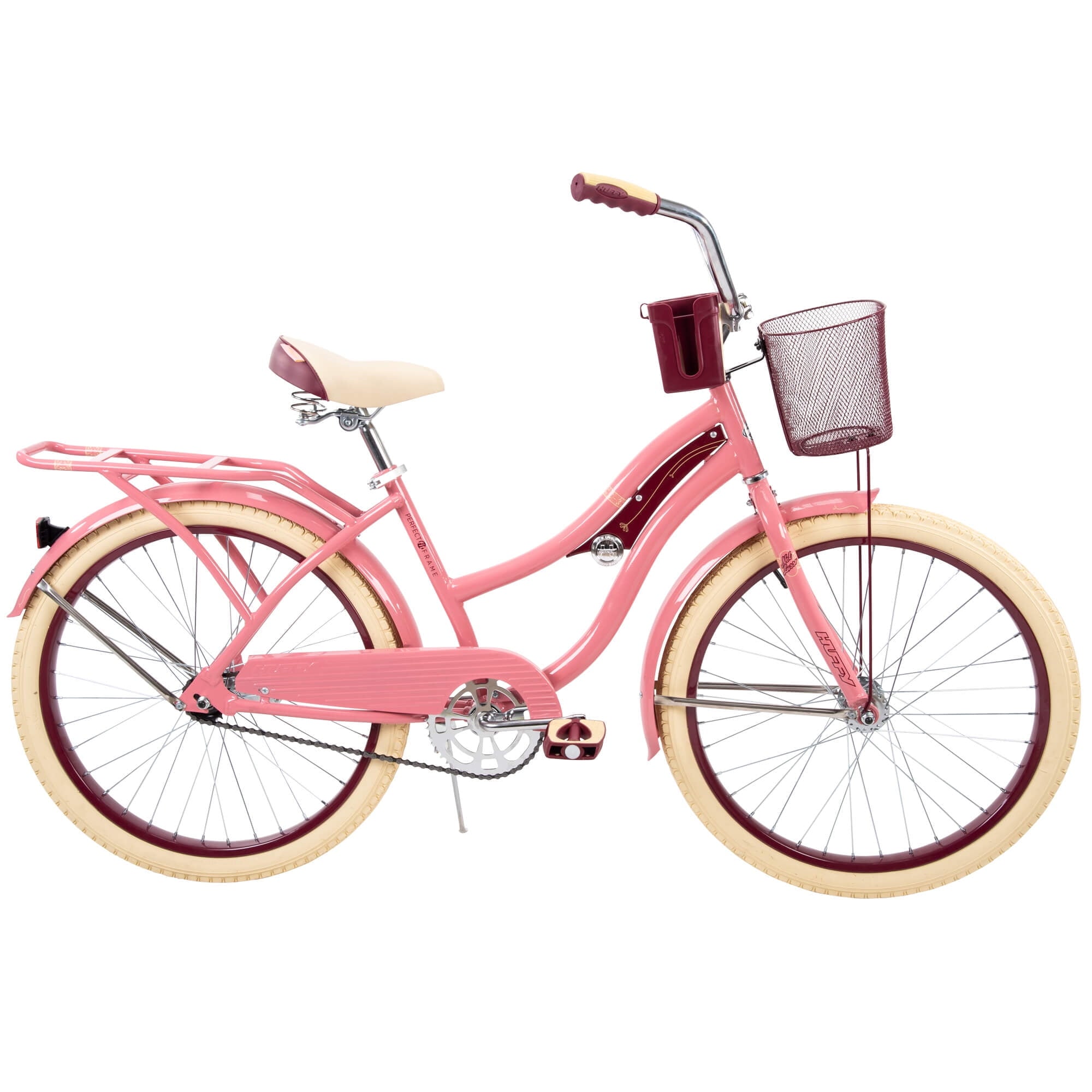 24 Nel Lusso Girls' Cruiser Bike. Pink Blush Powder