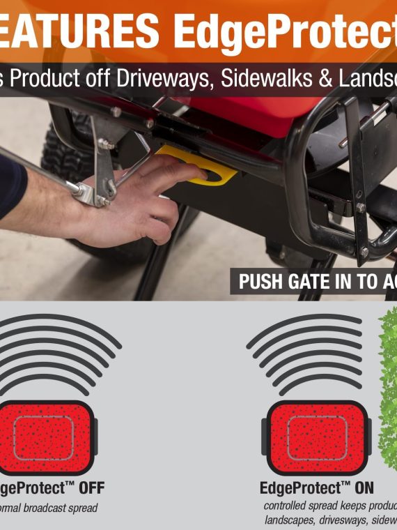 Multi-Purpose Walk Behind Push Spreader 3039632R Grounds Keeper. 100 Pound Capacity. Multi Use Tool for Grass Seed. Salt. De-Icer. Fertilizer and Seeds � Spreader