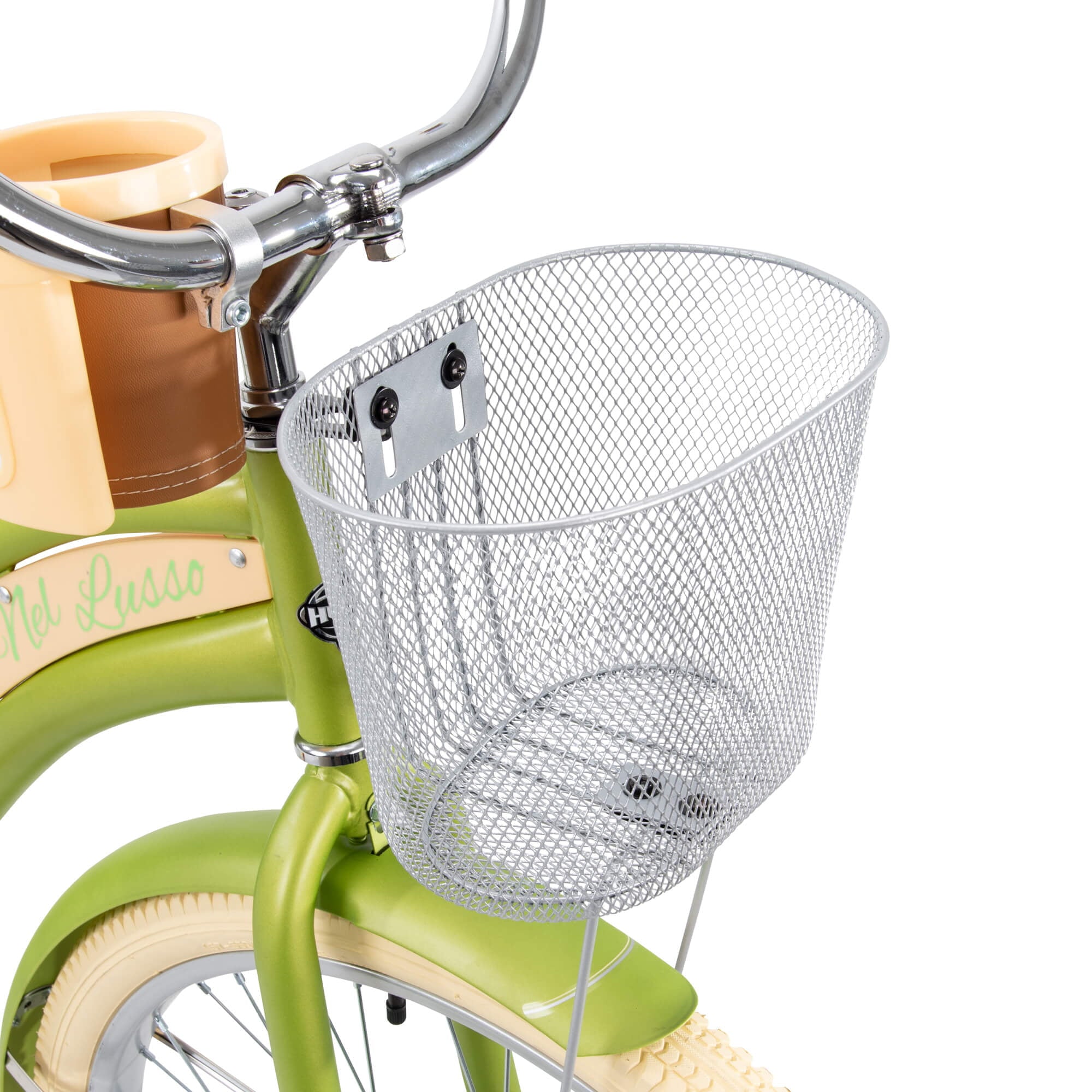 Nel Lusso Classic Cruiser Bike with Perfect Fit Frame. Women's. Green. 26