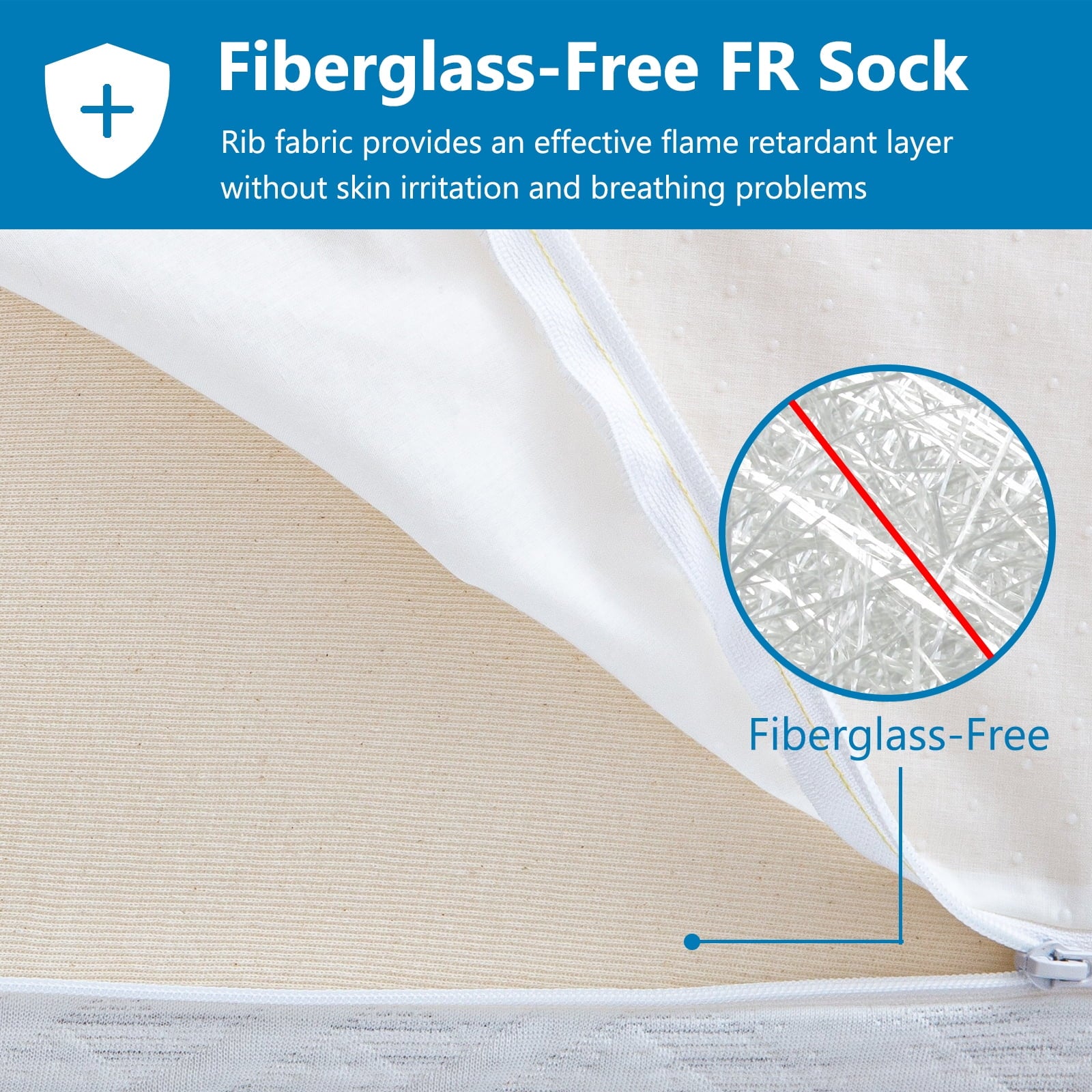 Mattress.6 inch Gel Memory Foam Mattress in a Box with Graphene Fabric Cover