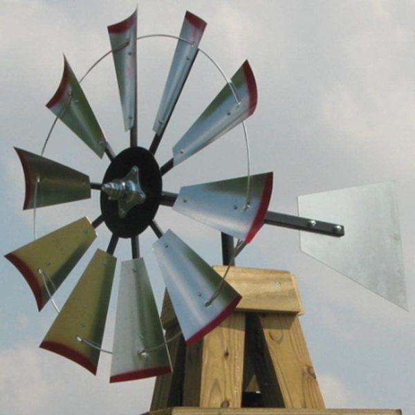 30-inch Windmill Head w/Plain Rudder & Instructions to Build an 8-Foot Tall Windmill