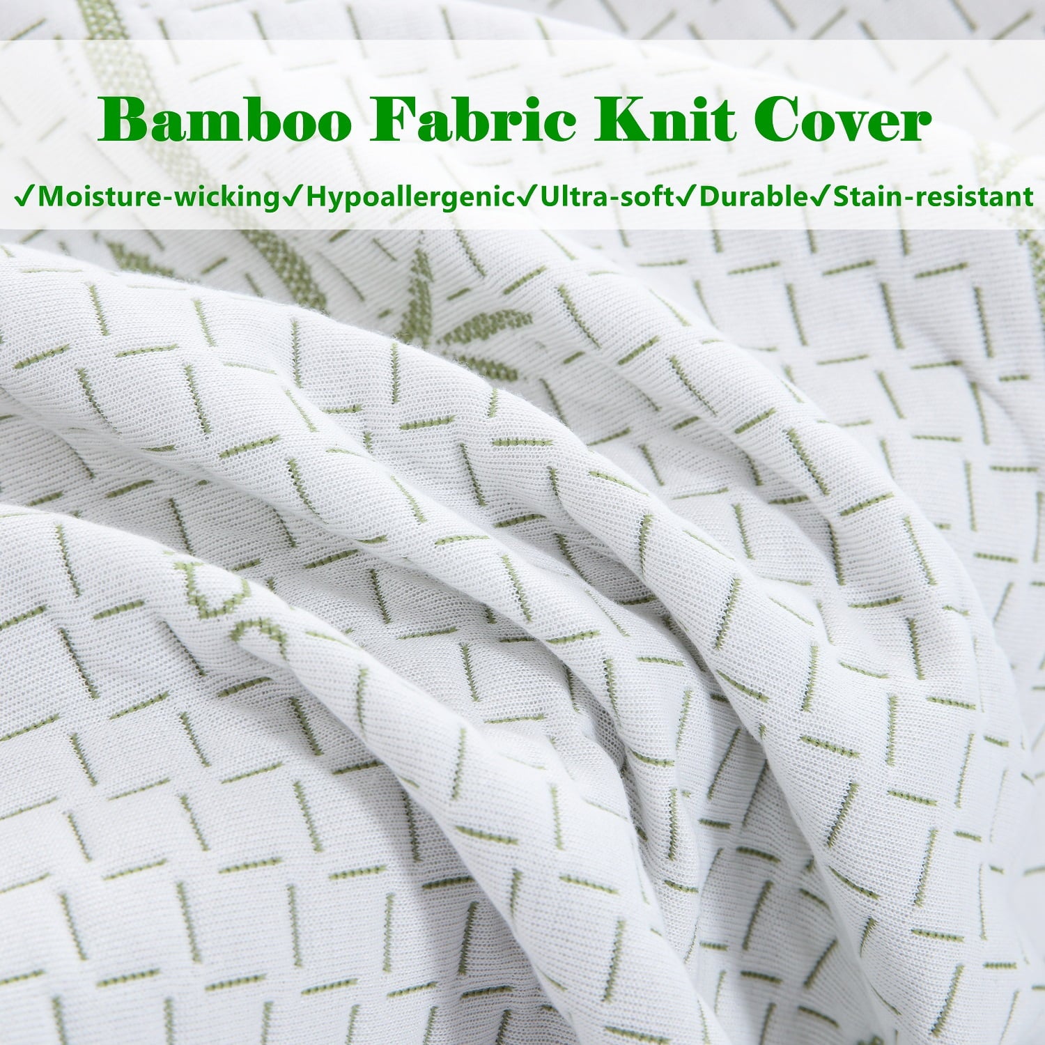 Mattress. 10 inch Memory Foam Mattress Bed in a Box.with Green Tea Cooling Gel. Made in USA