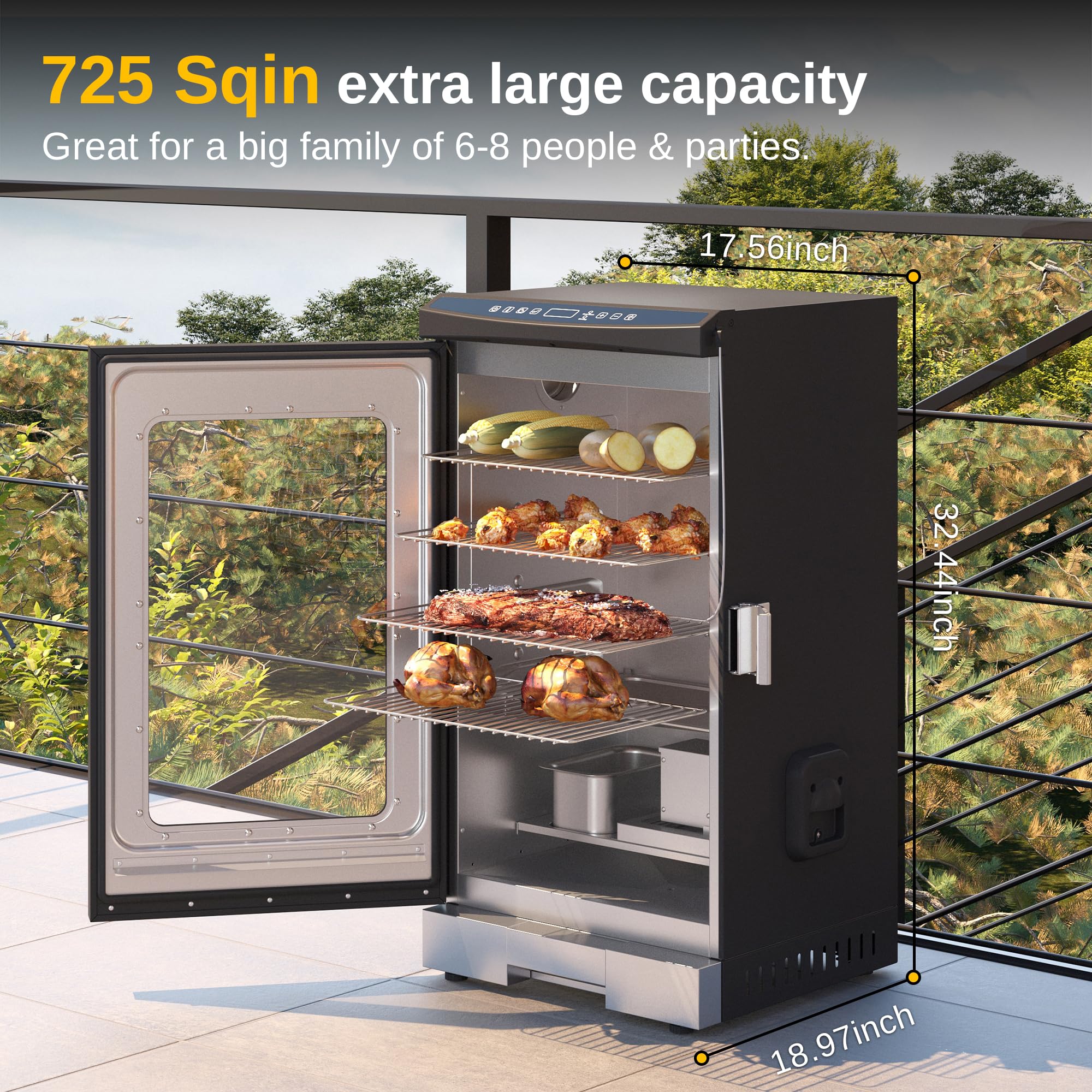 EAST OAK 30 Digital Electric Smoker with Glass Door