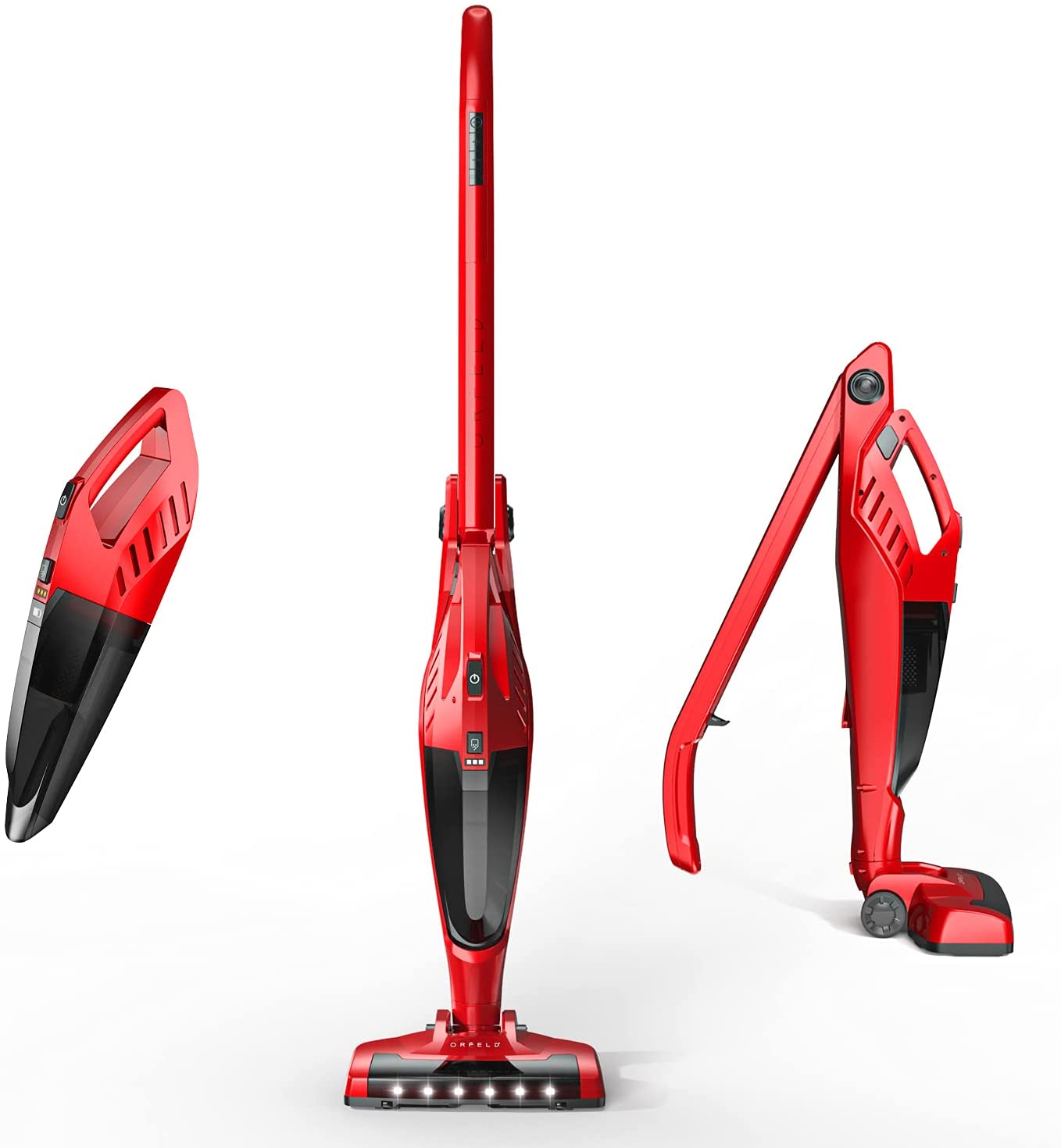 Cordless Vacuum. ORFELD Stick Vacuum Cleaner 4 in 1 Lightweight