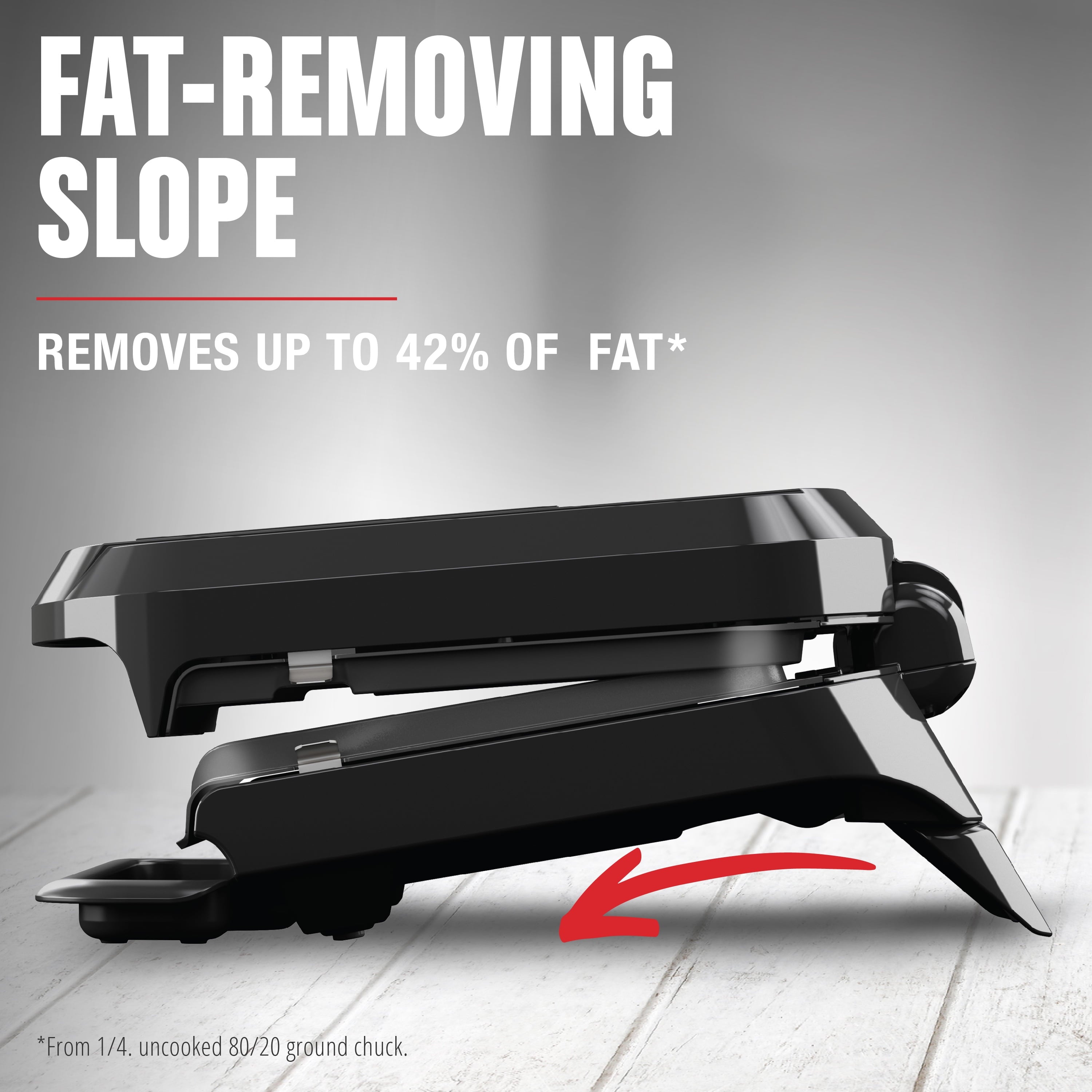 Foreman 4-Serving Removable Plate Grill and Panini. Black. GRP1065B