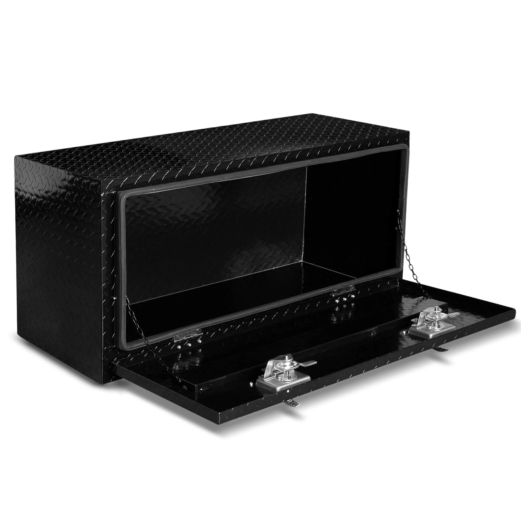 ARKSEN 36 Inch Heavy Duty Aluminum Diamond Plate Tool Underbody Box