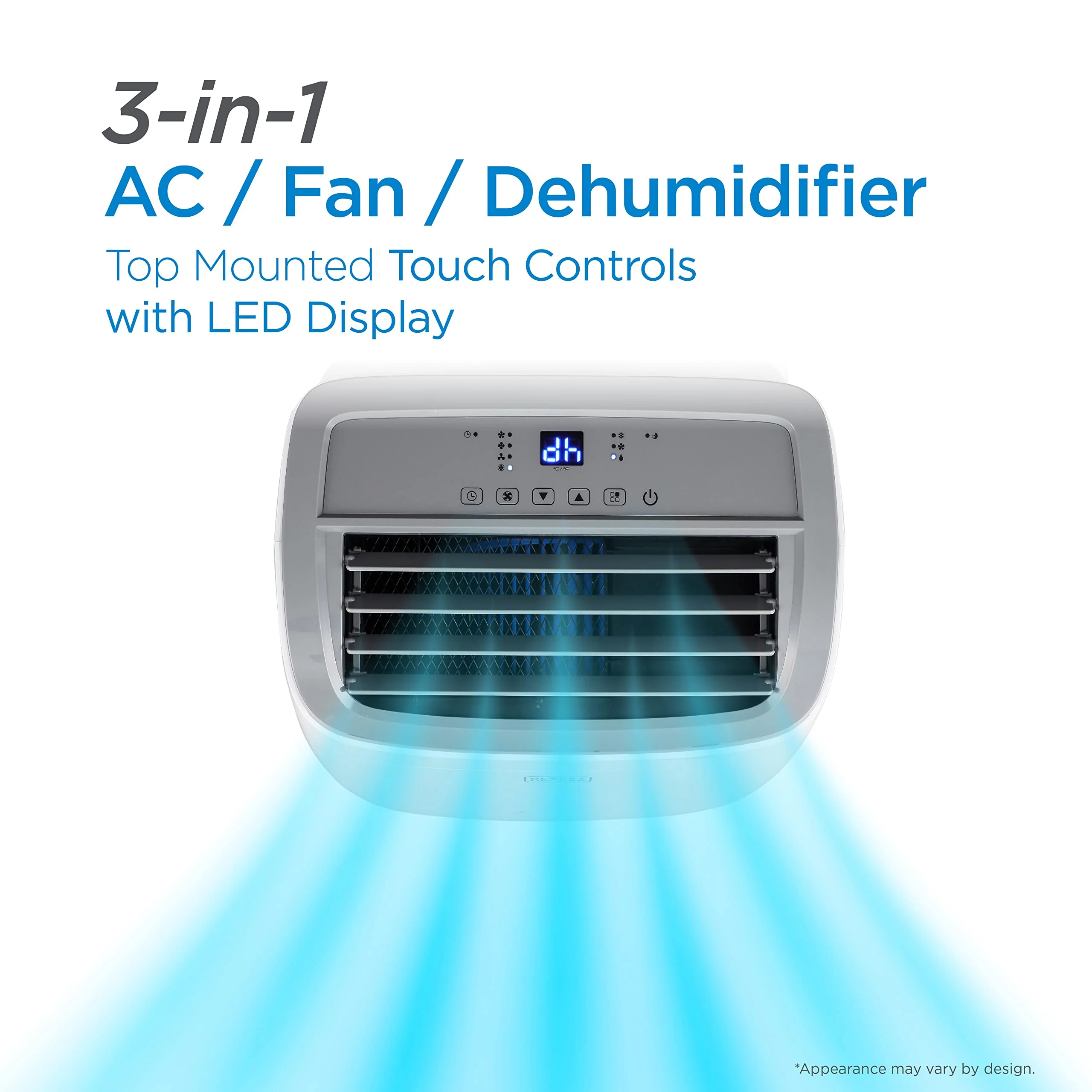 BLACK+DECKER 8.000 BTU Portable Air Conditioner up to 350 Sq.Ft