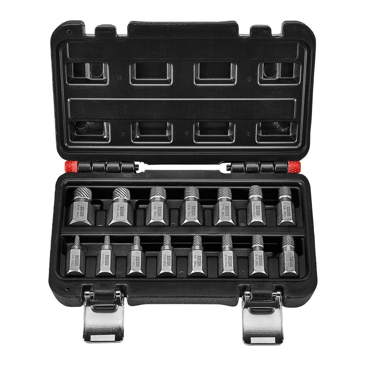 Icon 59194 Multi-Spline Screw Extractor Set, 15-Piece