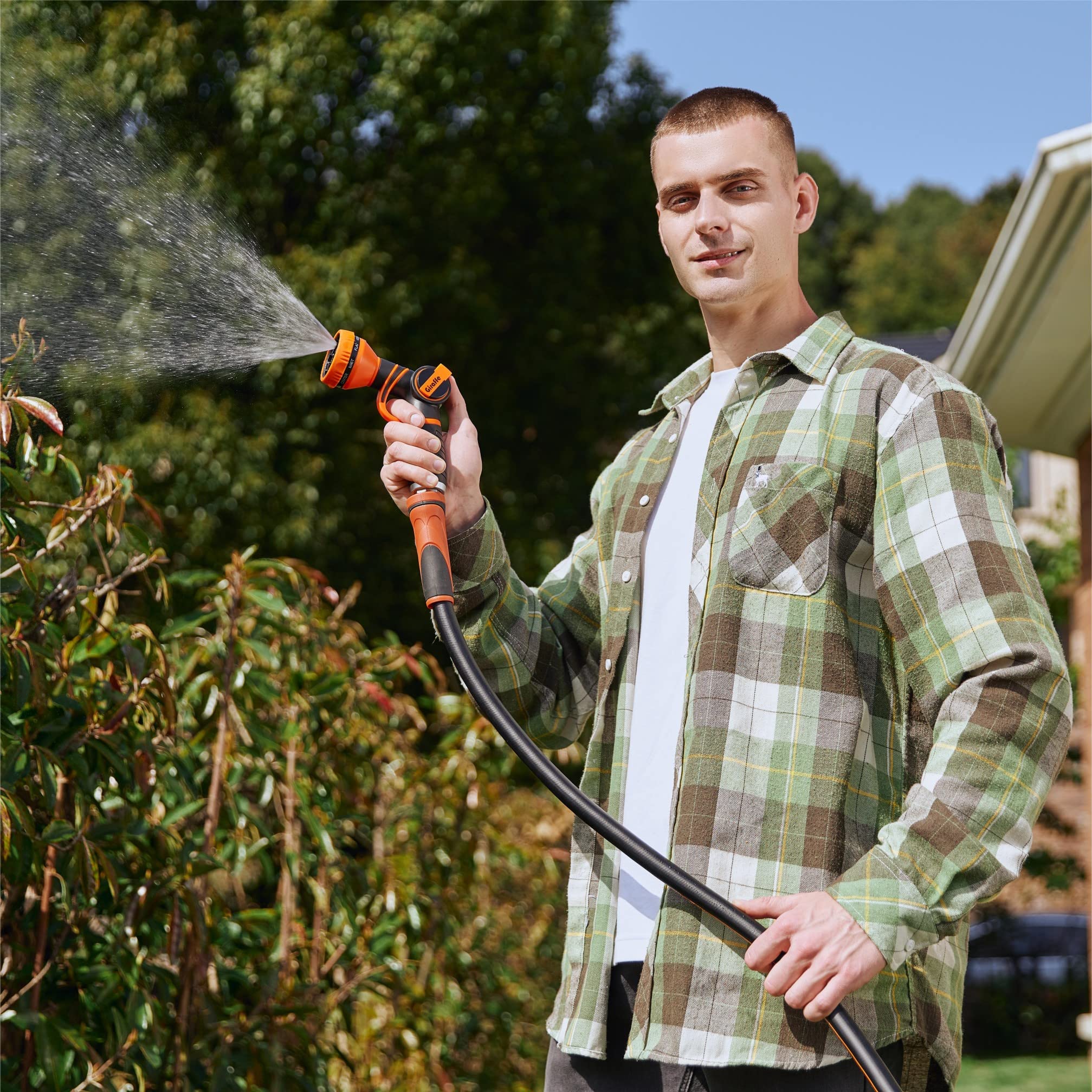 Giraffe Tools Garden Hose 100ft x 5/8 with Swivel Handle