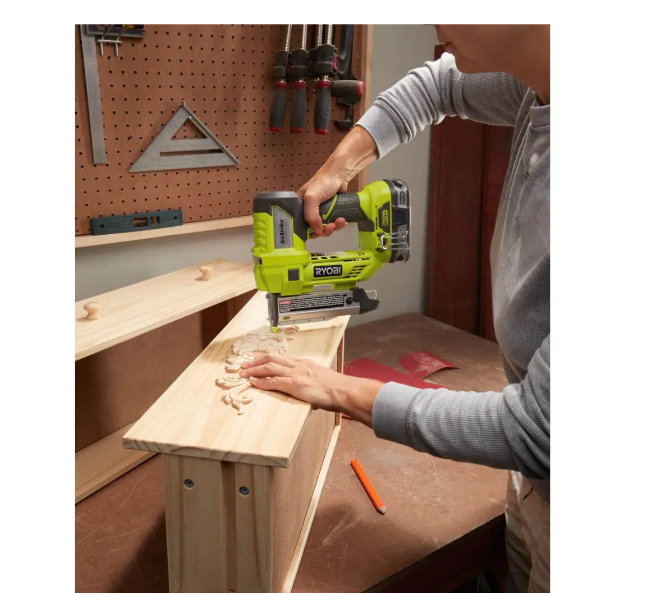 RYOBI P320P318 ONE 18V Cordless 2Tool Combo Kit with 18Gauge Brad Nailer and 23Gauge 138 in. Headless Pin Nailer Tools Only - MadeInUSA