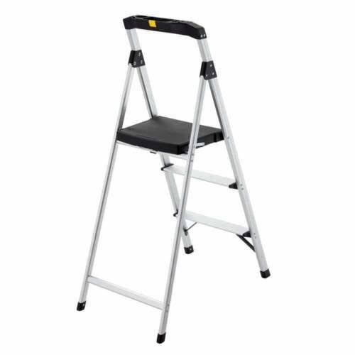 3-Step Aluminum Step Stool Ladder, 250 lbs. Type I Duty Rating