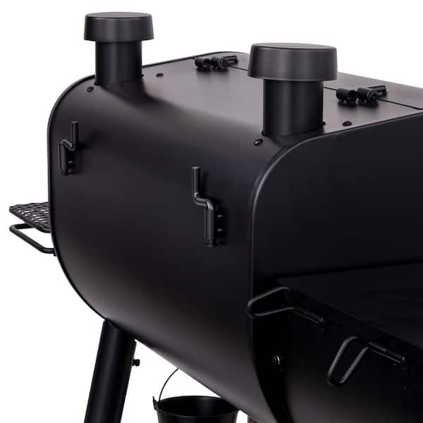 Rider 900 DLX Pellet Grill and Smoker in Black with 906 sq. in. Cooking Space