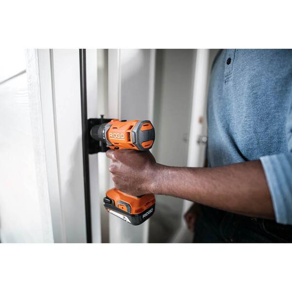18V Cordless 2-Tool Combo Kit with 1/2 in. Drill/Driver. 1/4 in. Impact Driver. (2) 2.0 Ah Batteries. Charger. and Bag