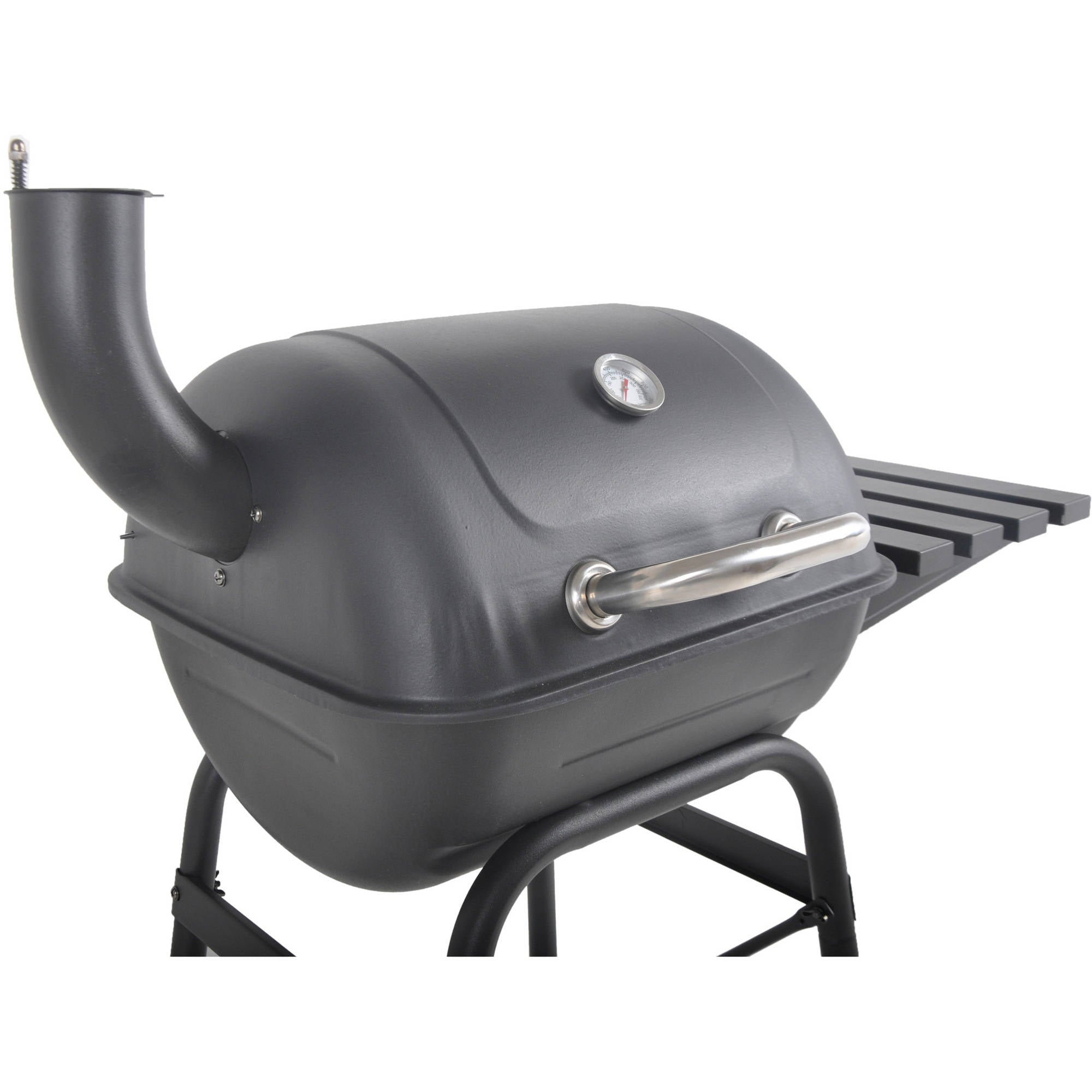 RevoAce 26 Mini Barrel Charcoal Grill with Side Shelf. Black. CBC1760W