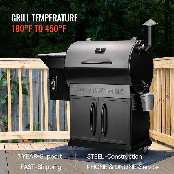 694 sq. in. Pellet Grill and Smoker. Stainless Steel