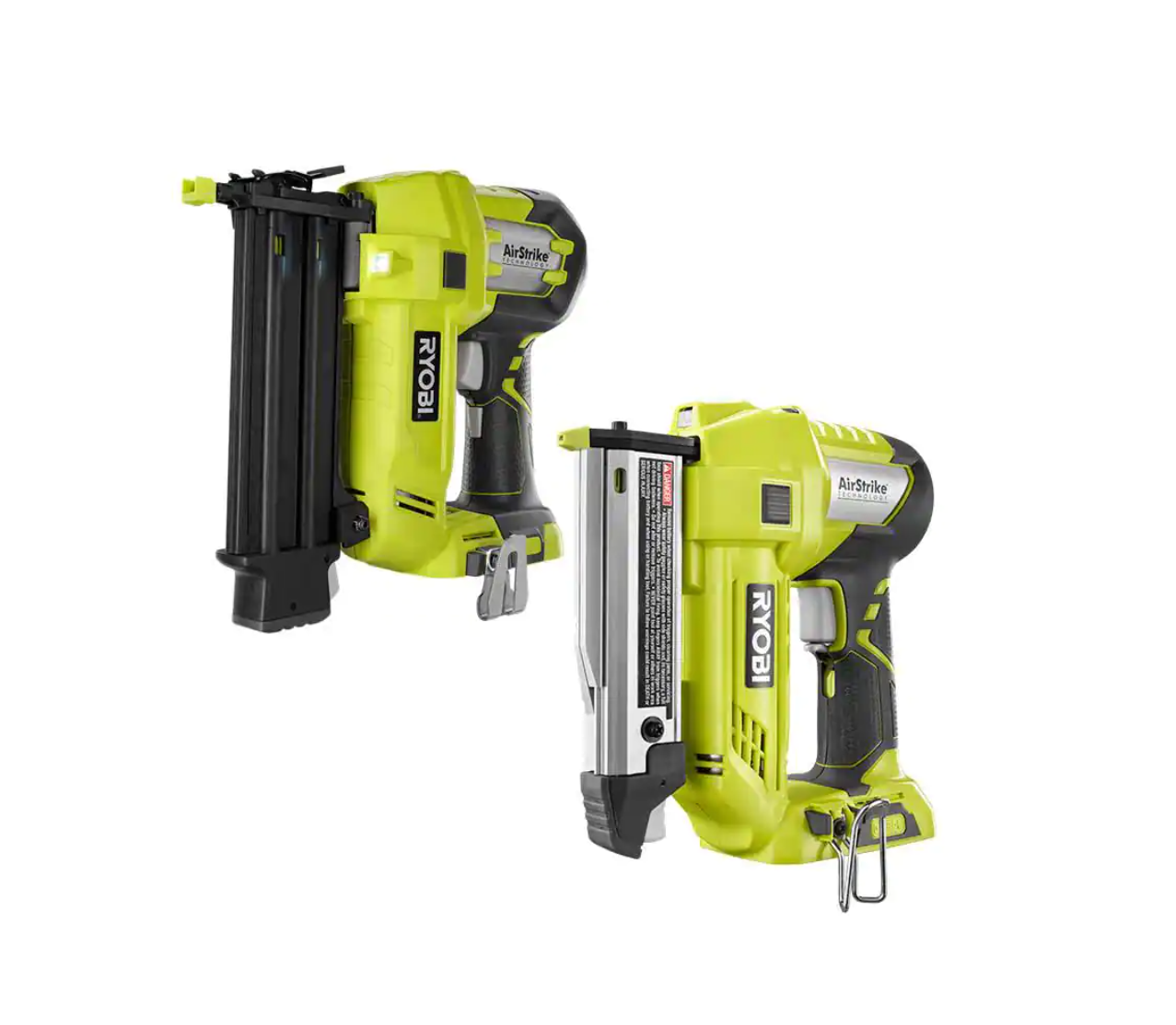RYOBI P320P318 ONE 18V Cordless 2Tool Combo Kit with 18Gauge Brad Nailer and 23Gauge 138 in. Headless Pin Nailer Tools Only - MadeInUSA