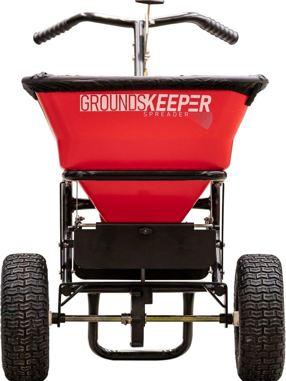 Multi-Purpose Walk Behind Push Spreader 3039632R Grounds Keeper. 100 Pound Capacity. Multi Use Tool for Grass Seed. Salt. De-Icer. Fertilizer and Seeds � Spreader