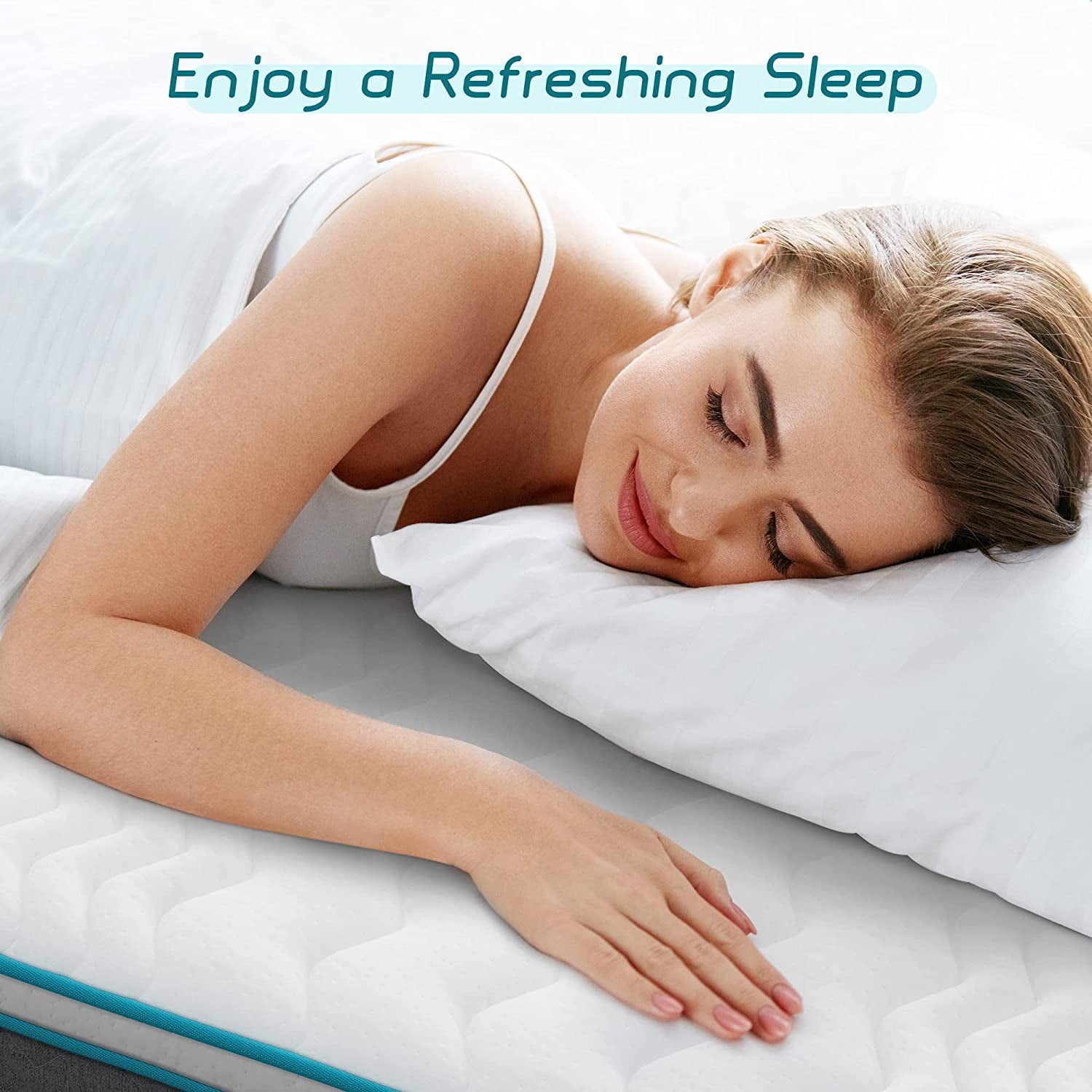 Size Mattress. Serweet 12 inch Memory Foam Hybrid Mattress Full. 7-Zone Pocket Innerspring Pillow Top Mattress for Motion Isolation / Edge Support/Meduim Firm