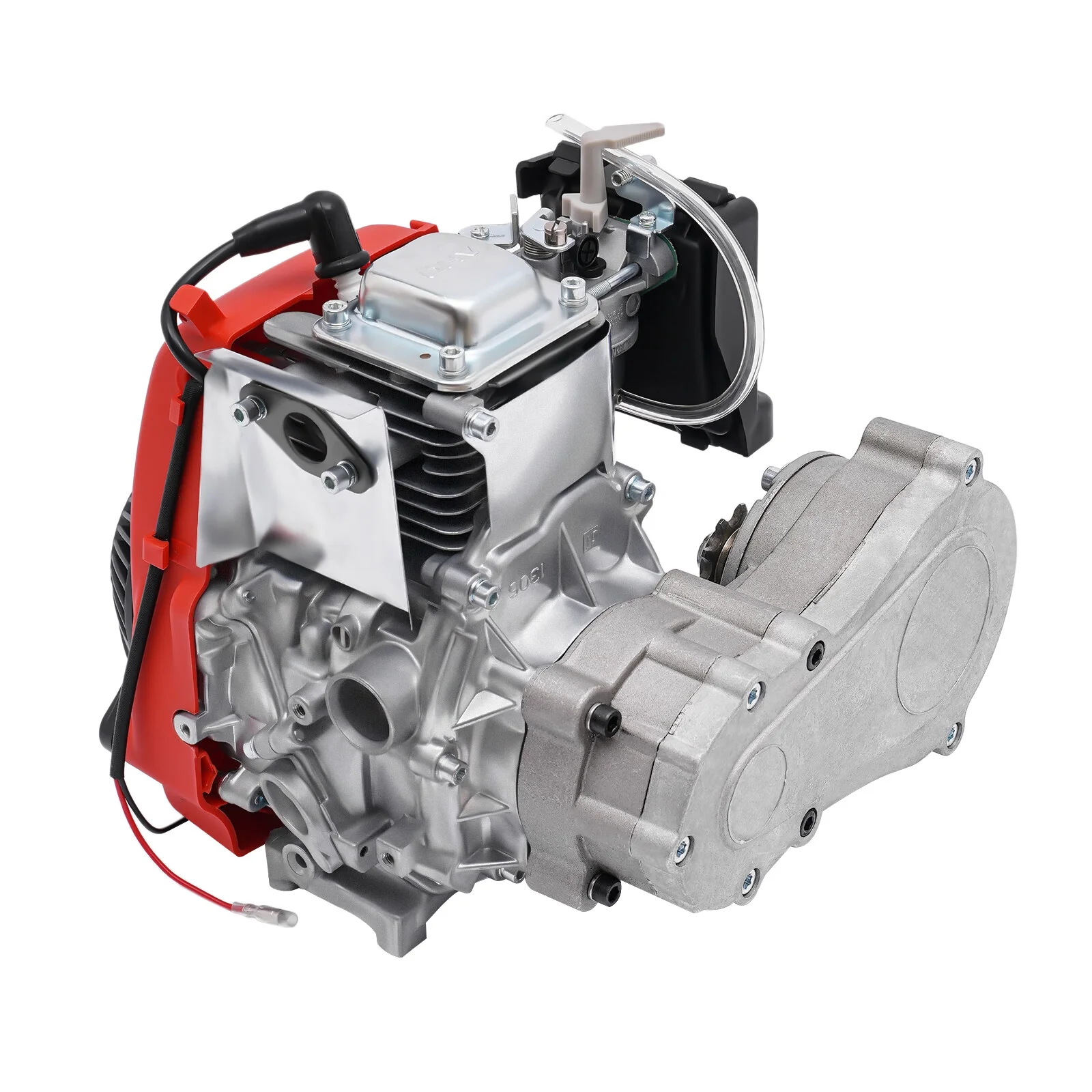 Anqidi Full Set 4-Stroke 53CC Bicycle Engine Kit Gas Motorized Bike Electric Bicycle Engine Motor Complete Kit Gasoline Powered Engine TCI Ignition 1.5KW 6800Rpm - MadeInUSA