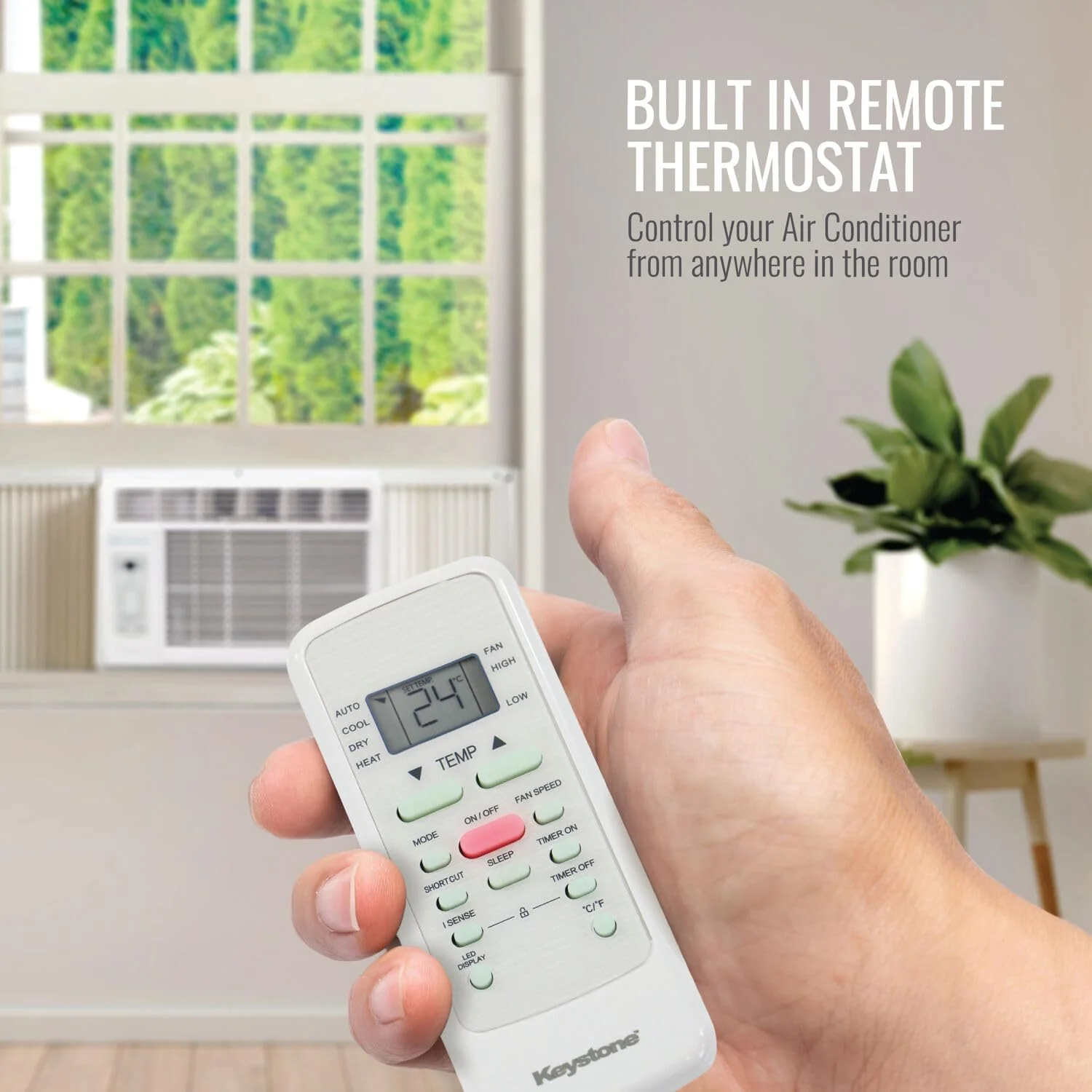 Keystone 14.500 BTU Window Air Conditioner and Dehumidifier