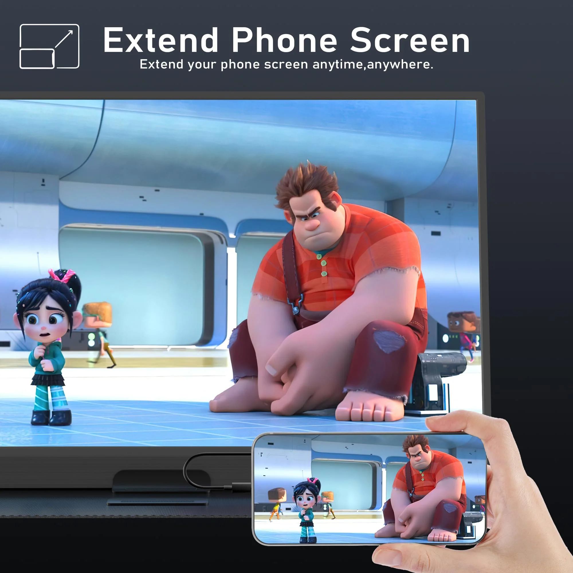 ZSCMALLS Portable Monitor 15.6 Inch Full HD